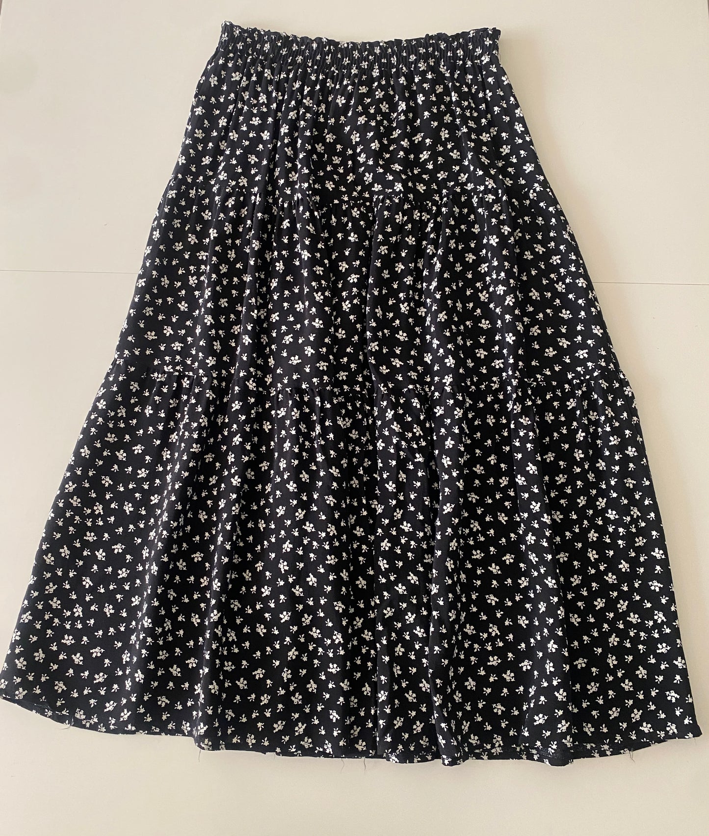 Falda campirana estampada, Talla M, Mujer