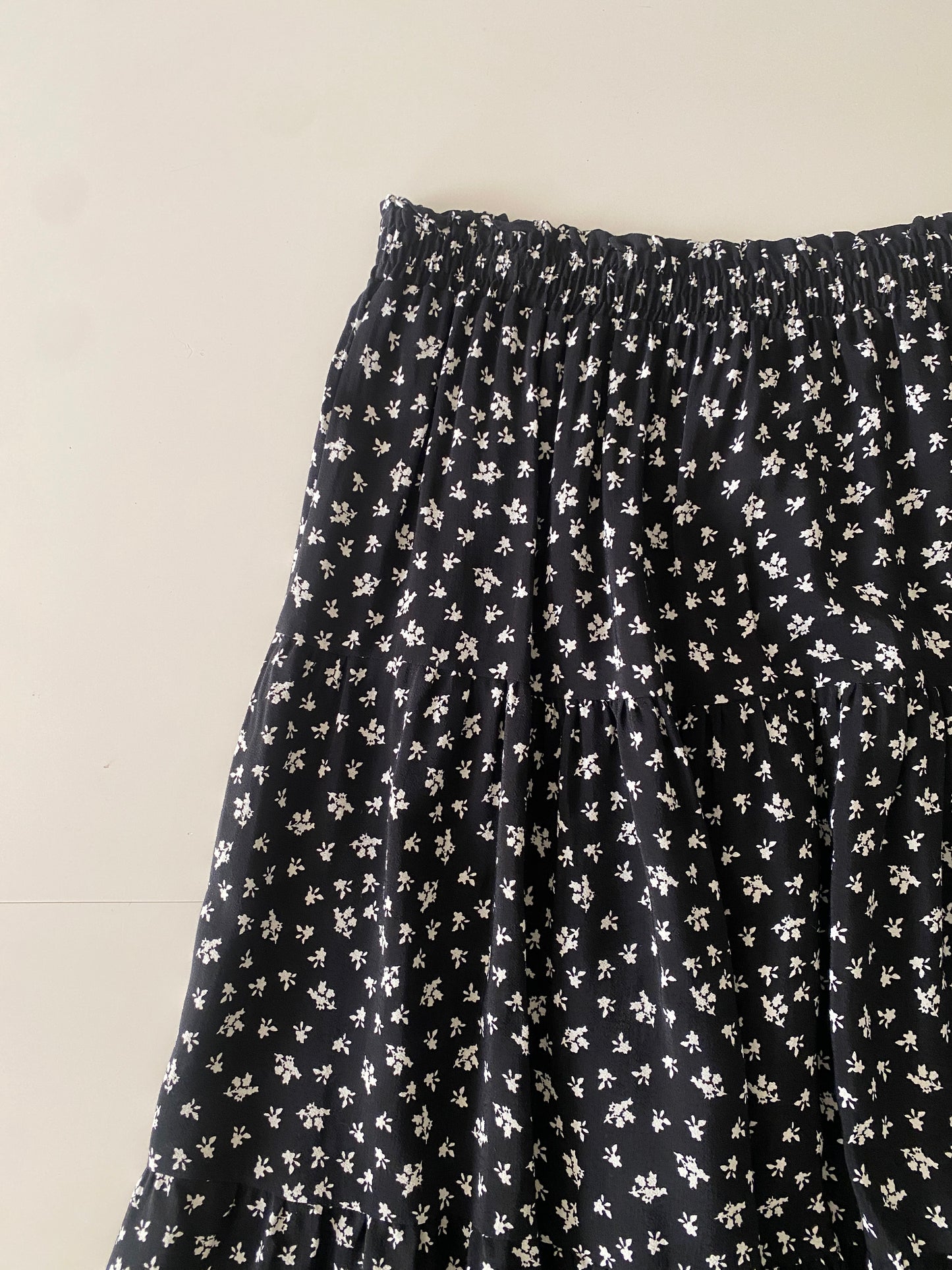 Falda campirana estampada, Talla M, Mujer