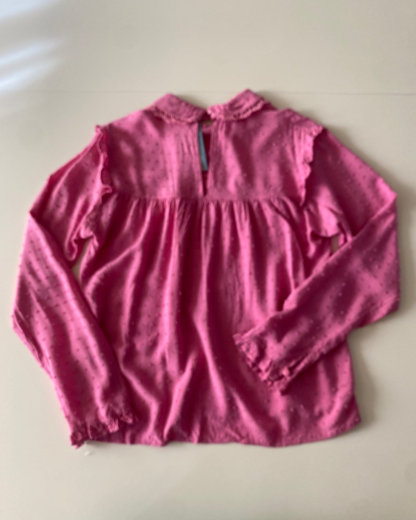 Camisa manga larga rosa, Talla M, Mujer
