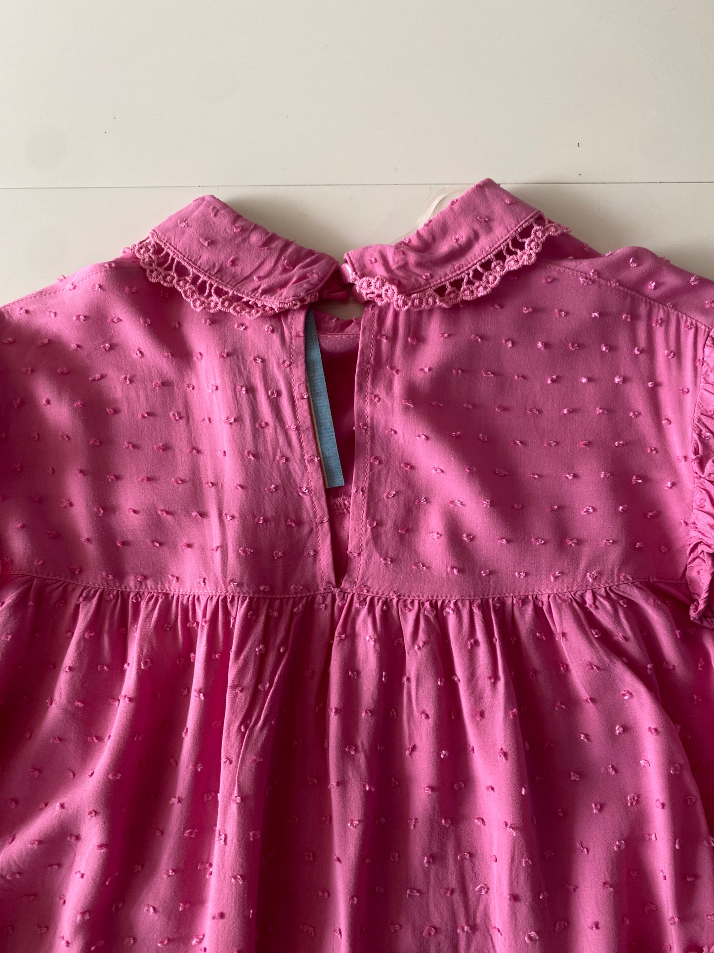 Camisa manga larga rosa, Talla M, Mujer