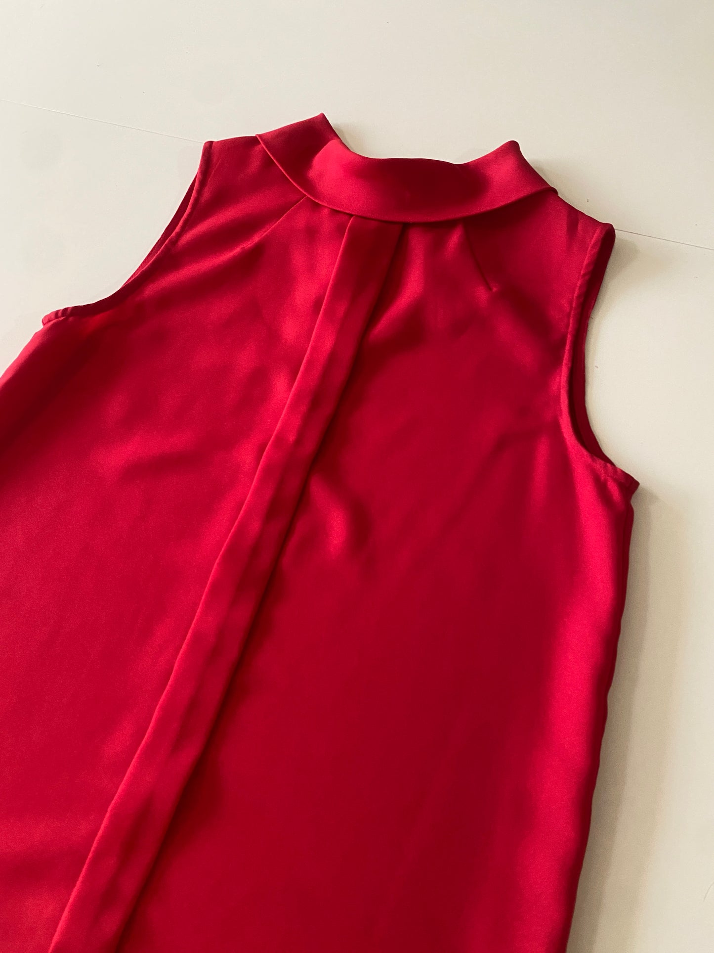 Blusa sin mangas roja, Talla M, Mujer