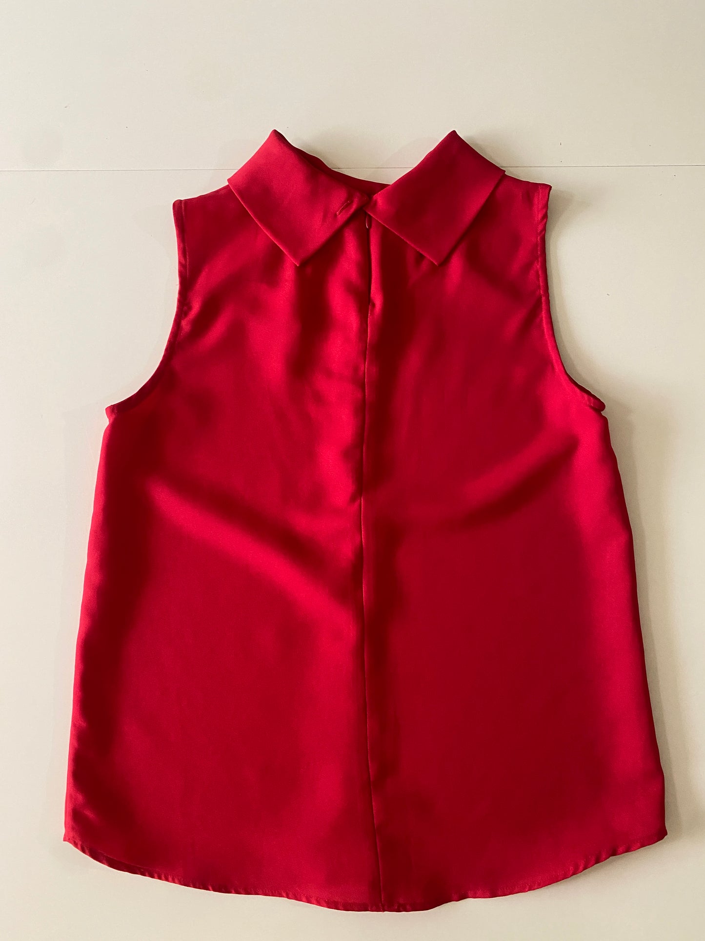 Blusa sin mangas roja, Talla M, Mujer