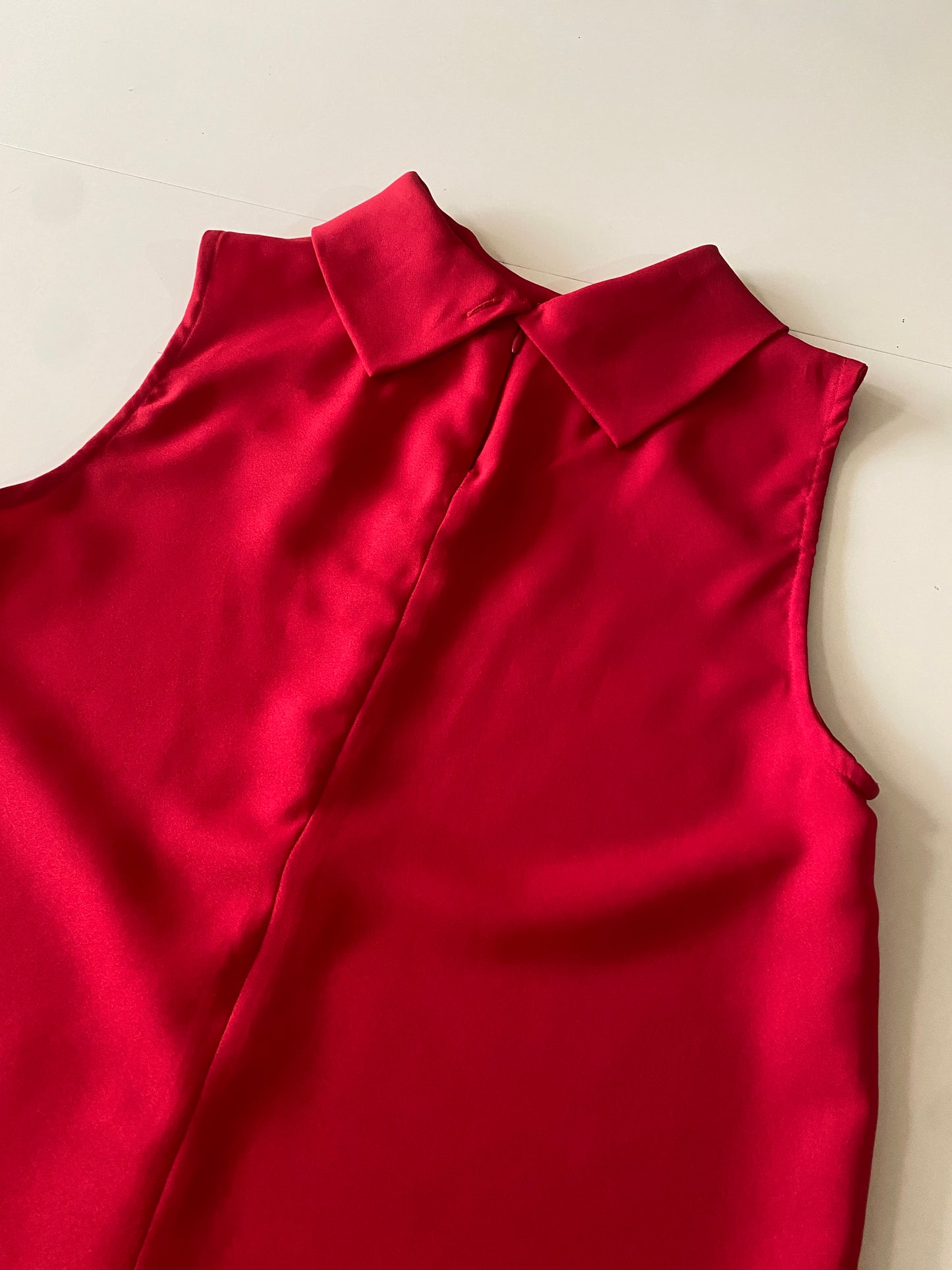 Blusa sin mangas roja, Talla M, Mujer