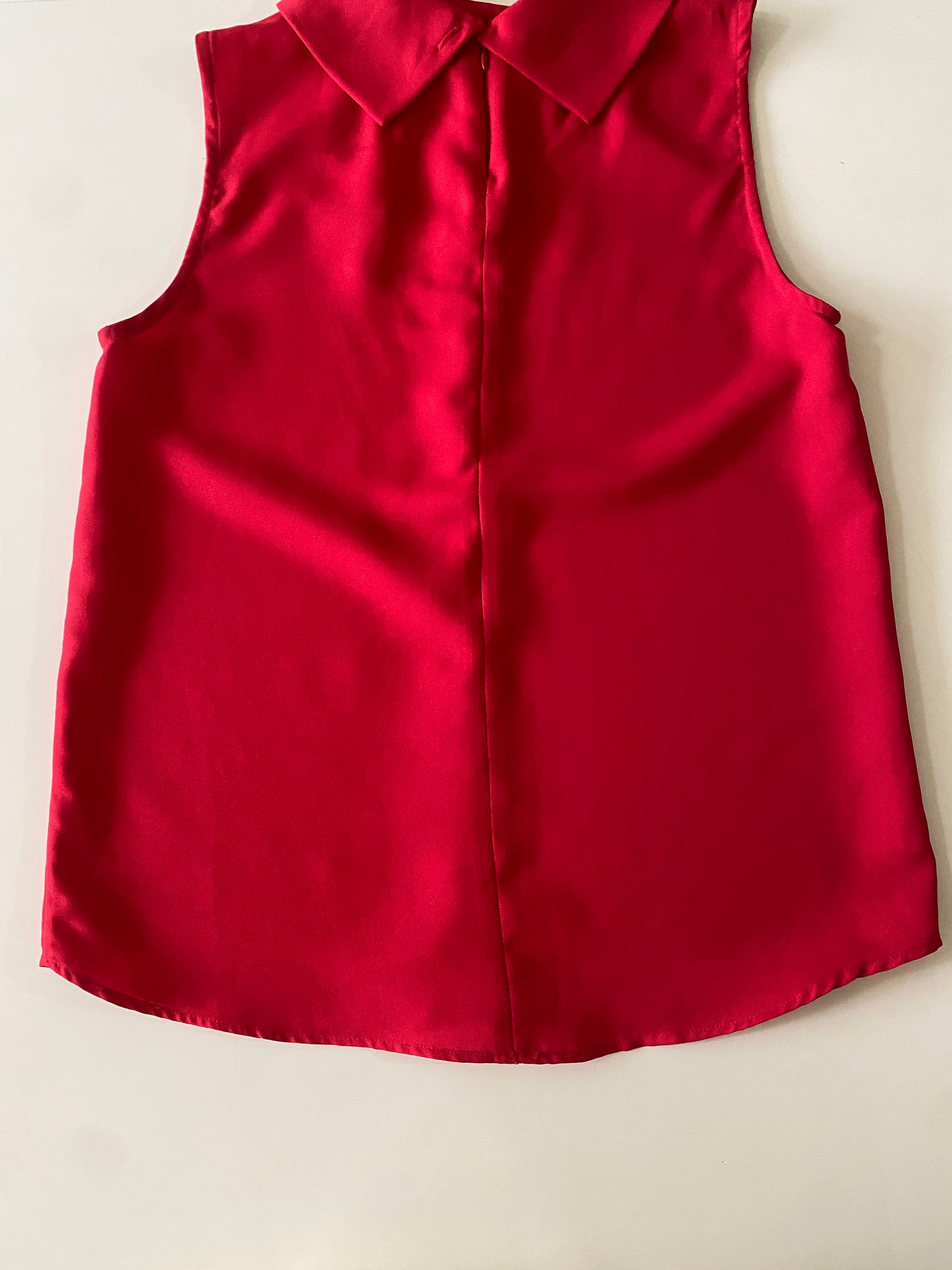 Blusa sin mangas roja, Talla M, Mujer