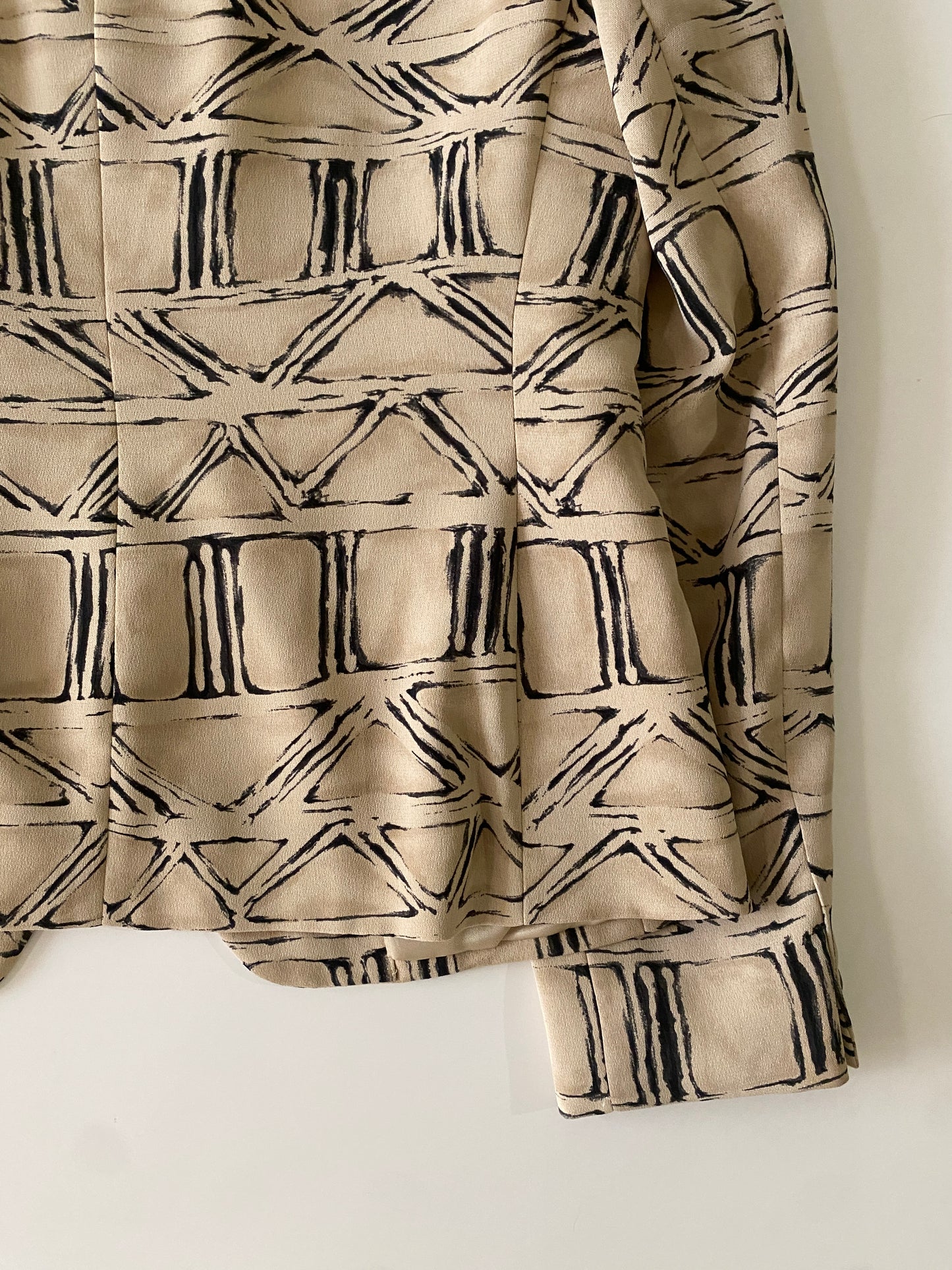 Blazer estampado VINTAGE, Talla 4P, Mujer