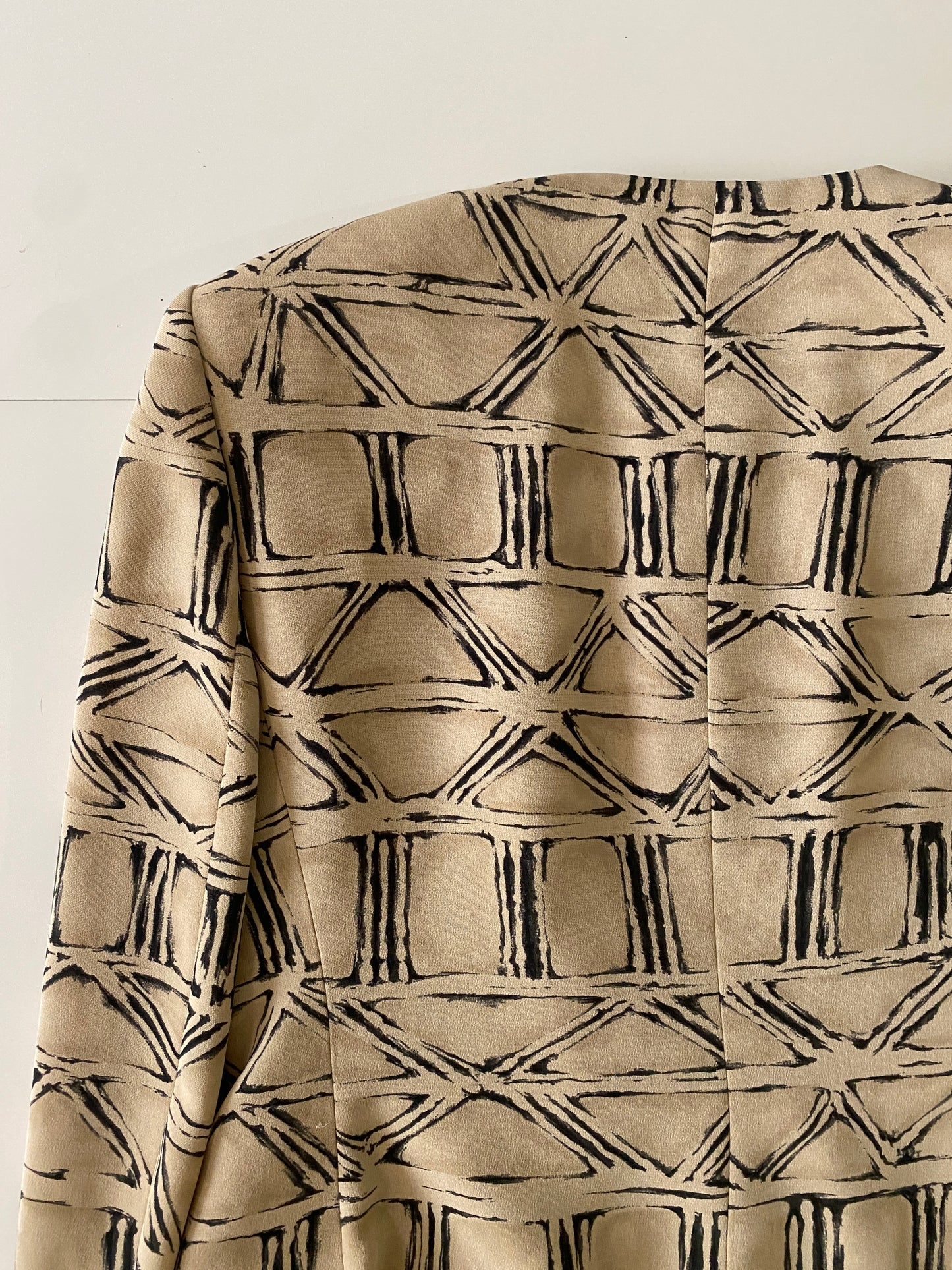 Blazer estampado VINTAGE, Talla 4P, Mujer
