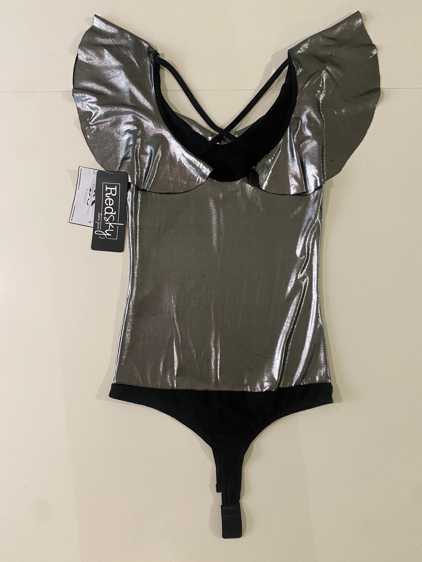 Body plateado, Talla S, Mujer