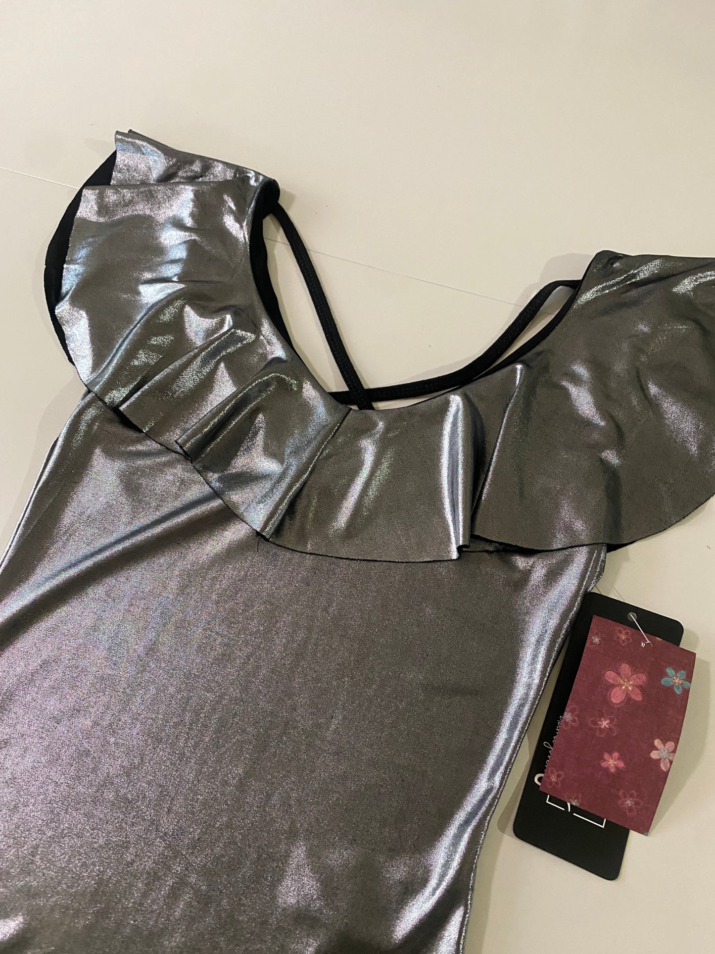 Body plateado, Talla S, Mujer