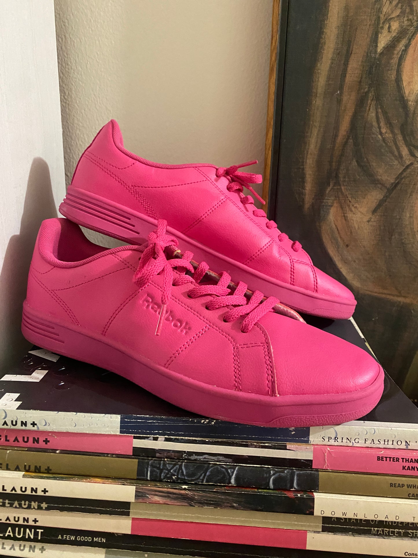 Tenis Reebok Rosas, Mujer, Talla 9.5 Eua 26.5Mx