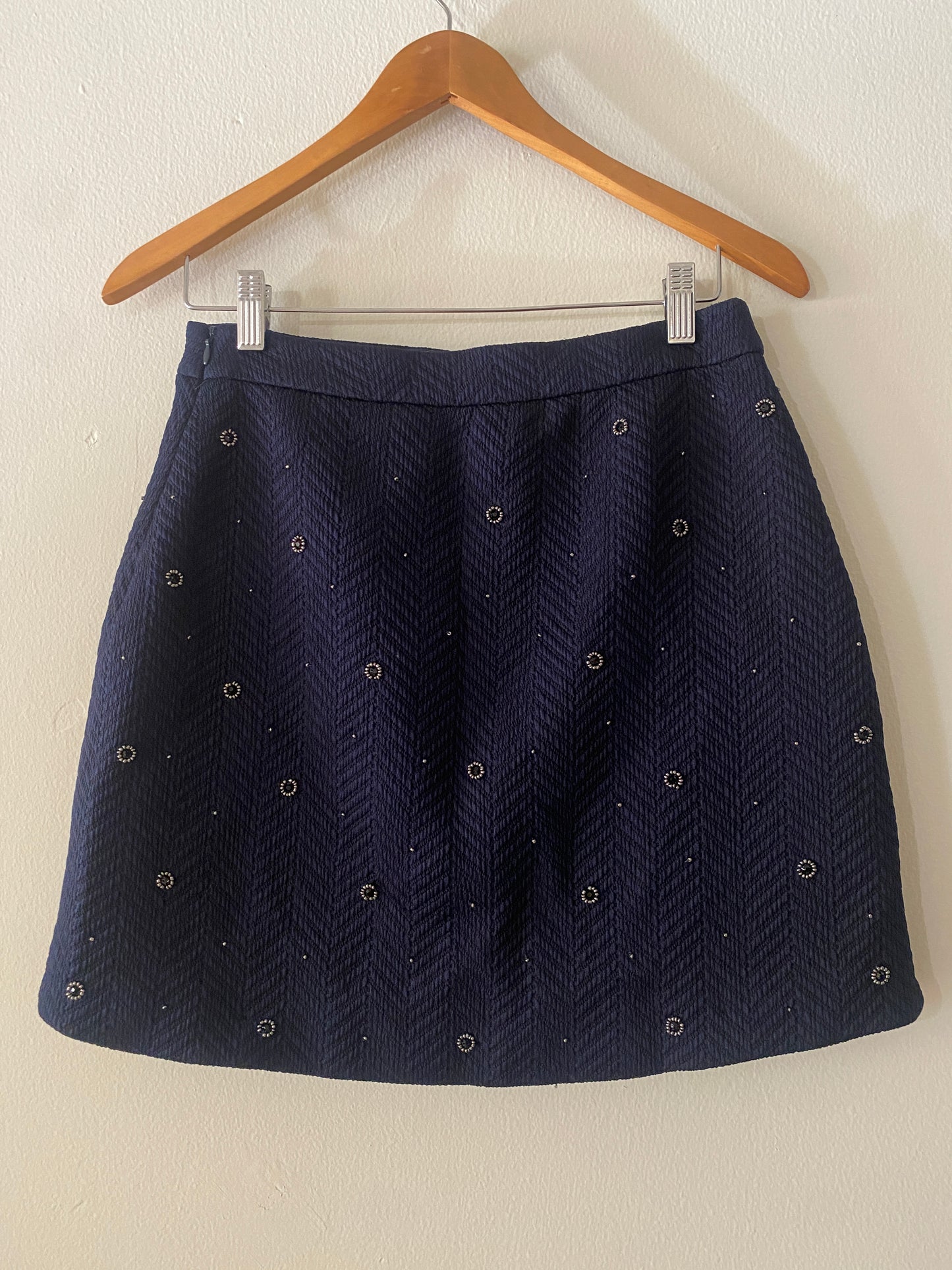 Falda con aplicaciones, Vince Camuto, Talla XS