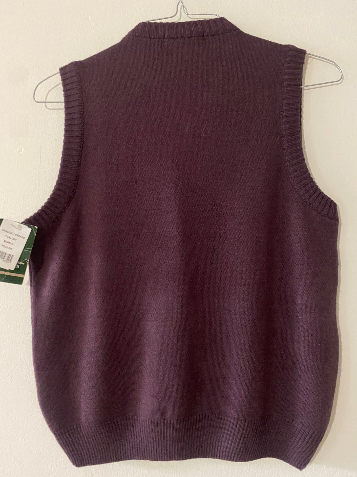 Chaleco morado, Talla CH, Hombre, Polo club