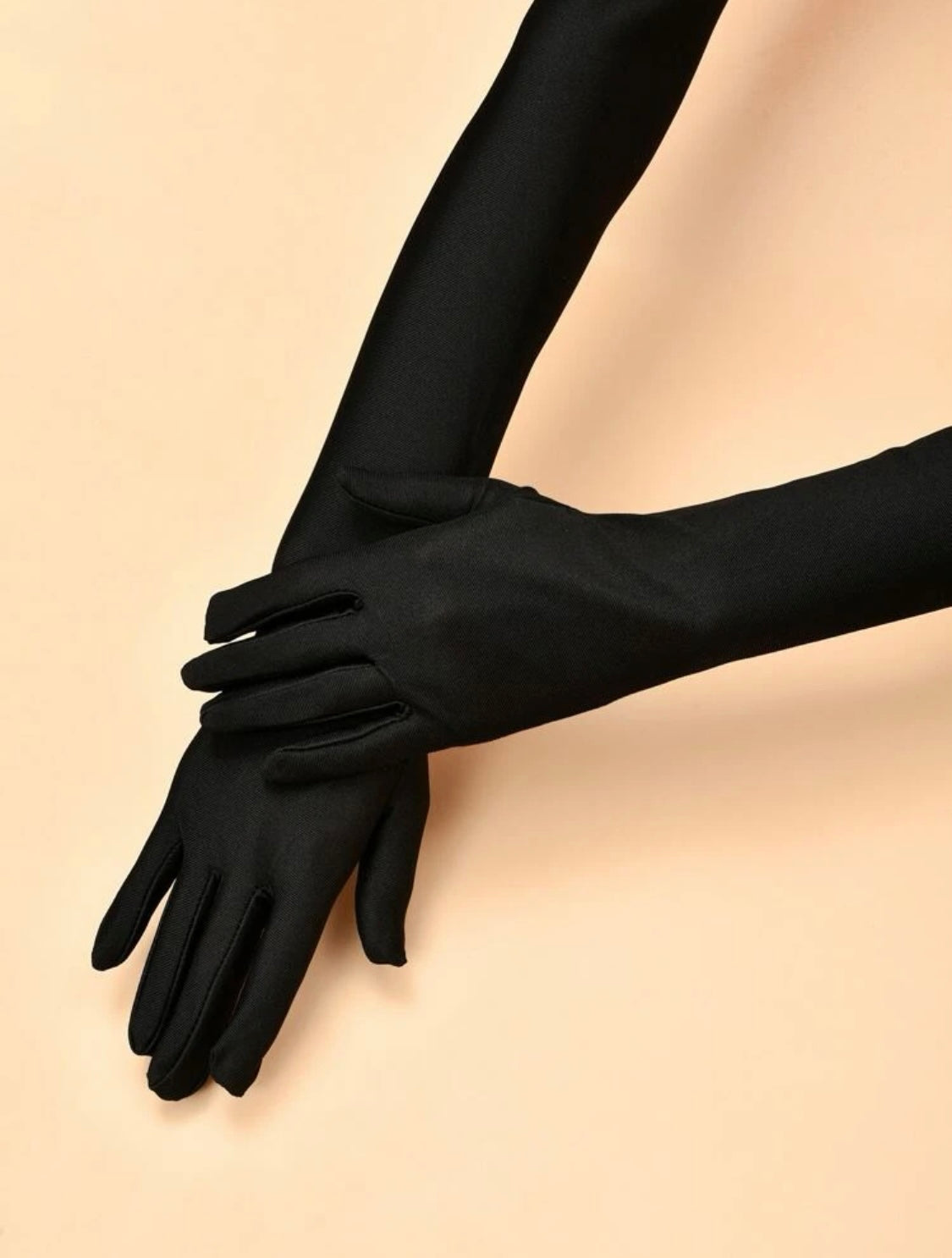 Guantes negros largos, Unitalla