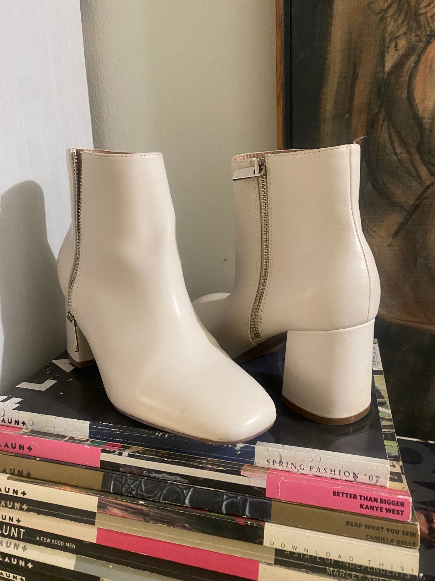 Botas cortas blancas, Talla 36Eu, 3.5Mx