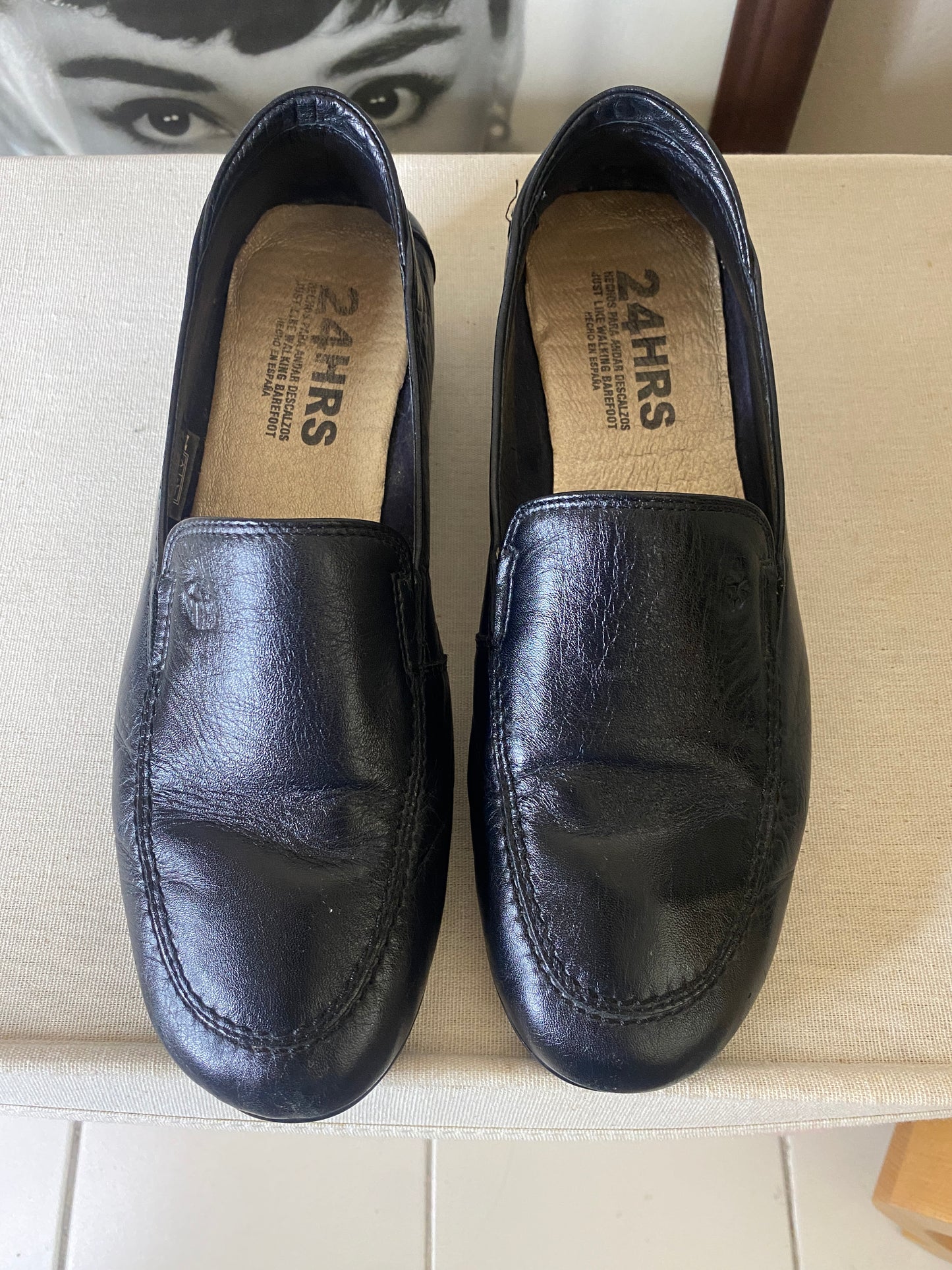 Loafers negros, Talla 6.5Usa