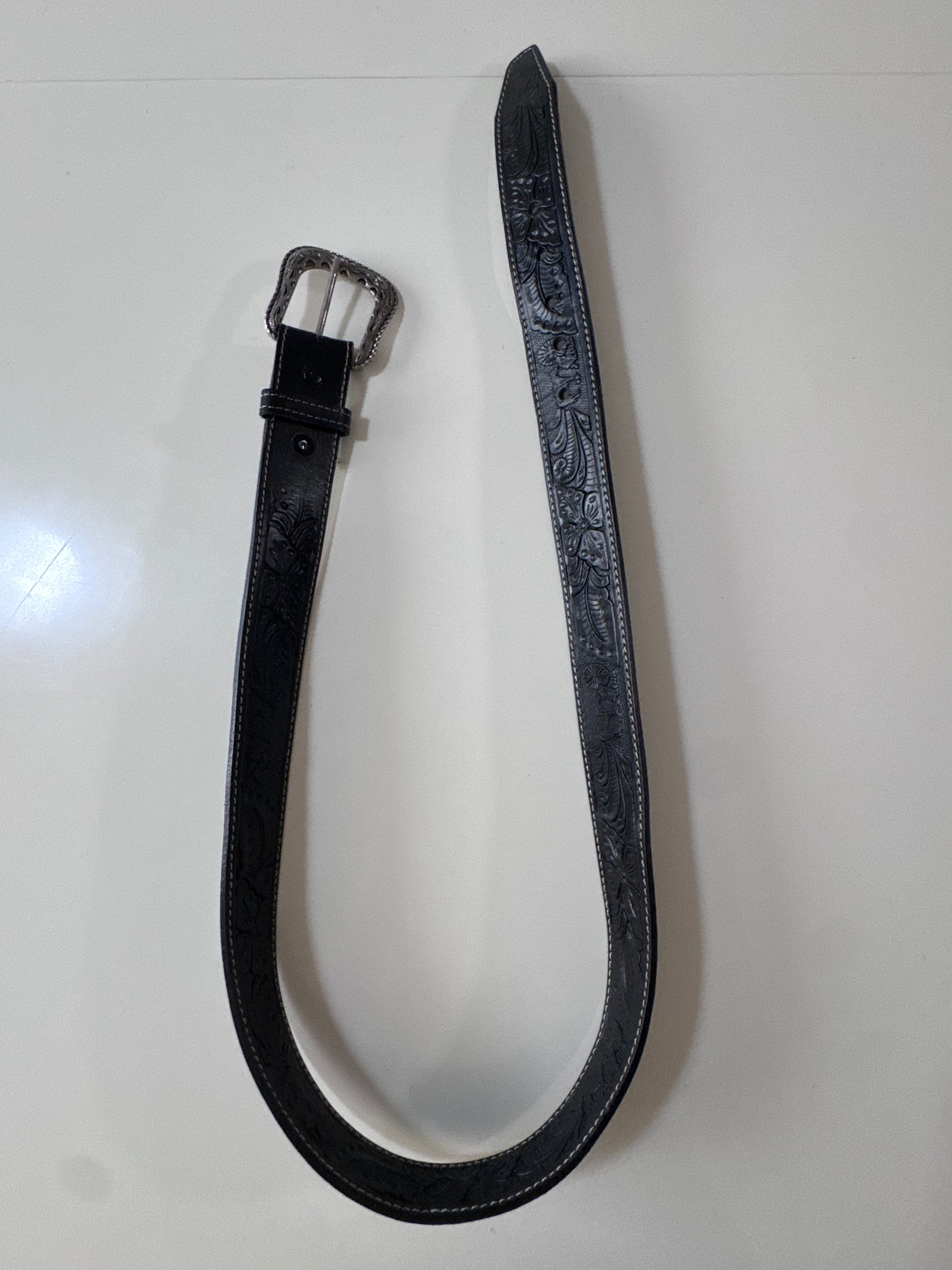 Cinturón negro rodeo, Talla 34-36, Hombre