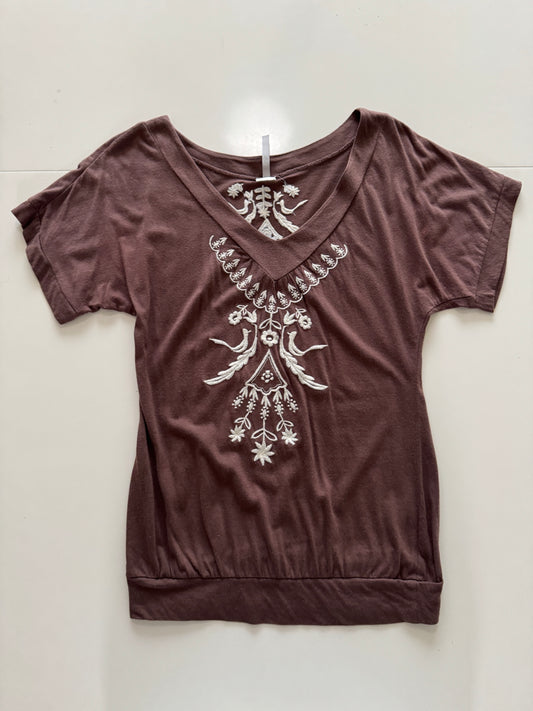 Playera café, Talla M, Mujer