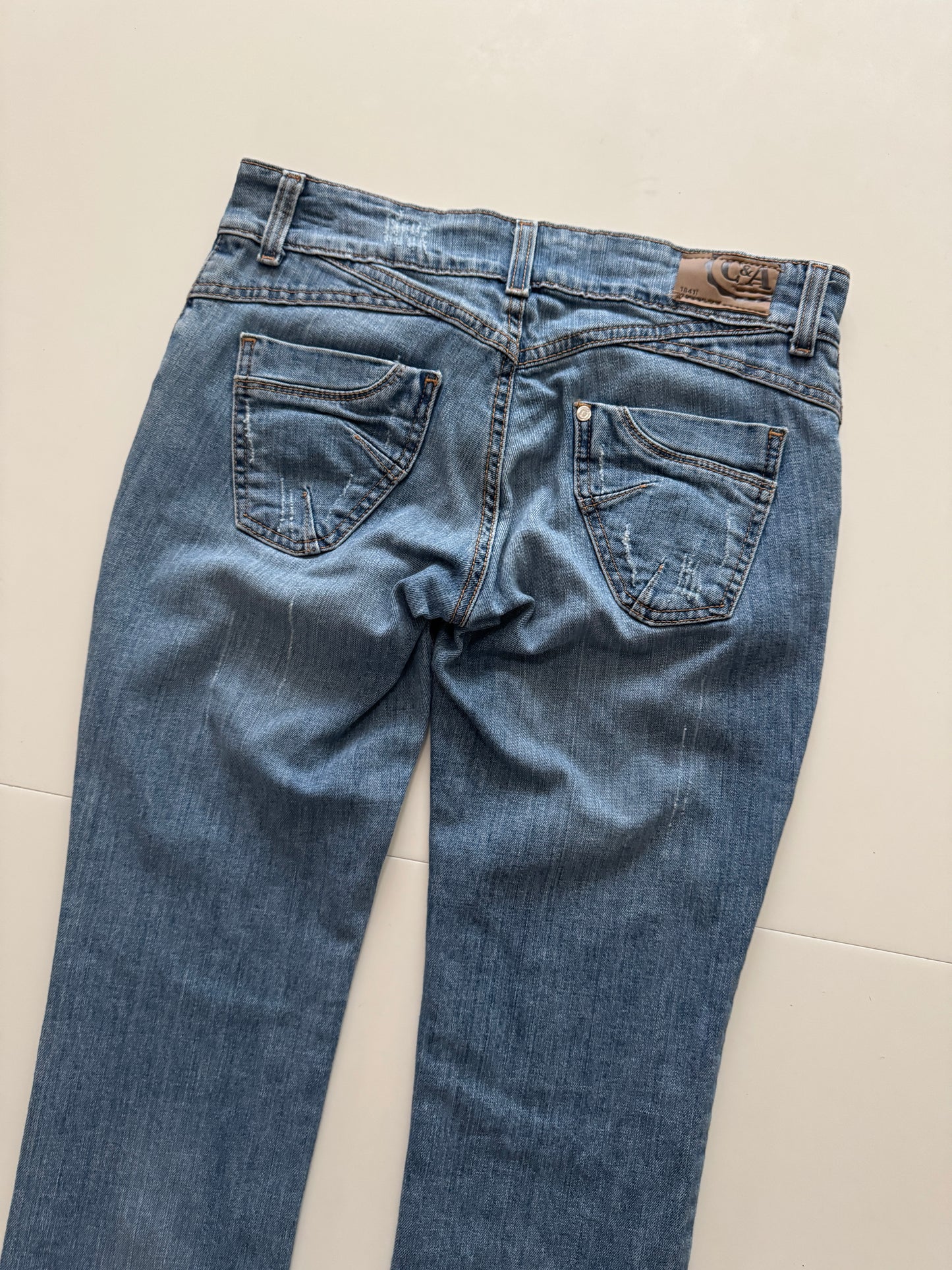 Jeans low rise, Talla 7x32, Mujer