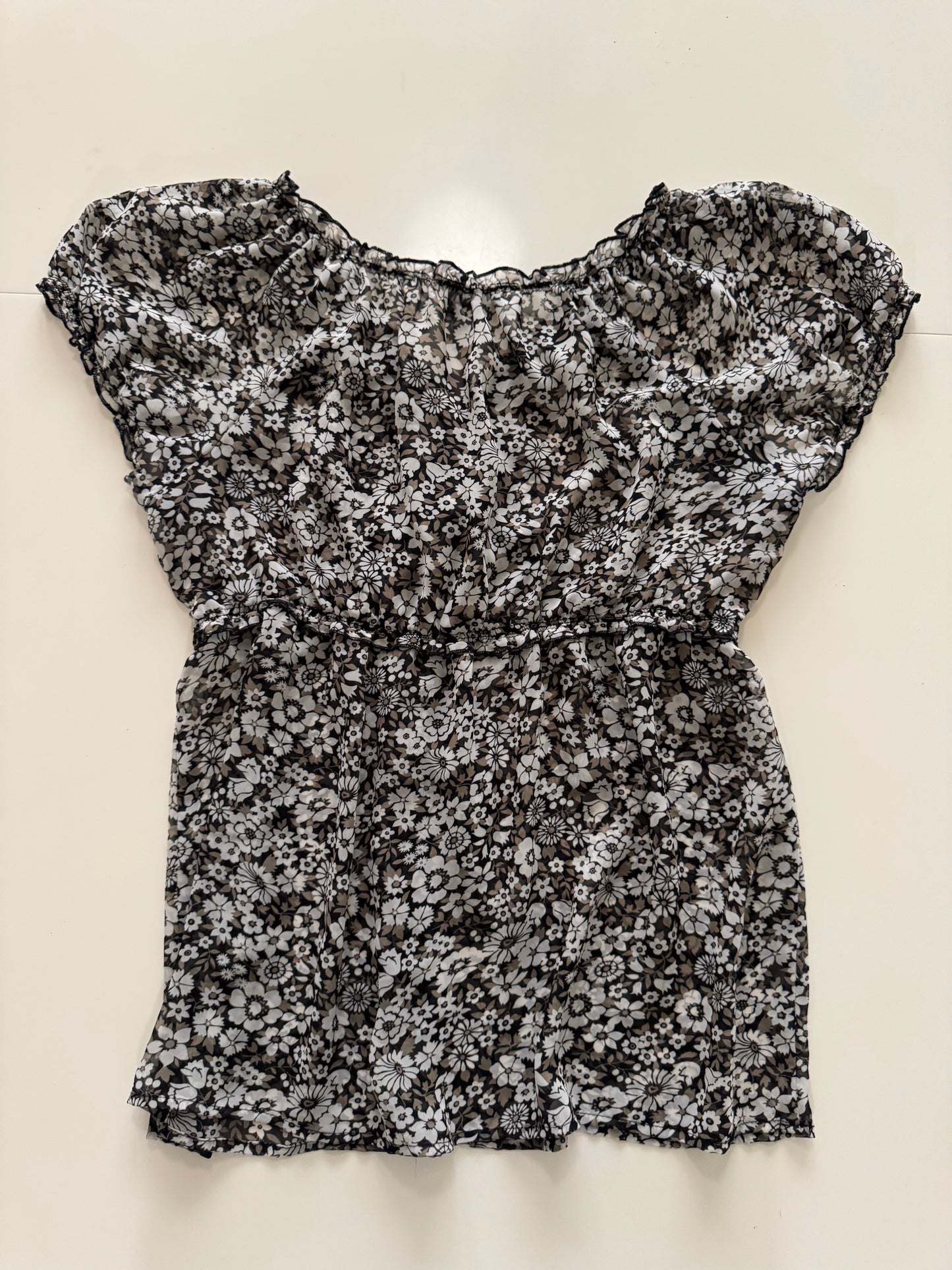 Blusa traslúcida estampada, Talla XL, Mujer, Motherhood