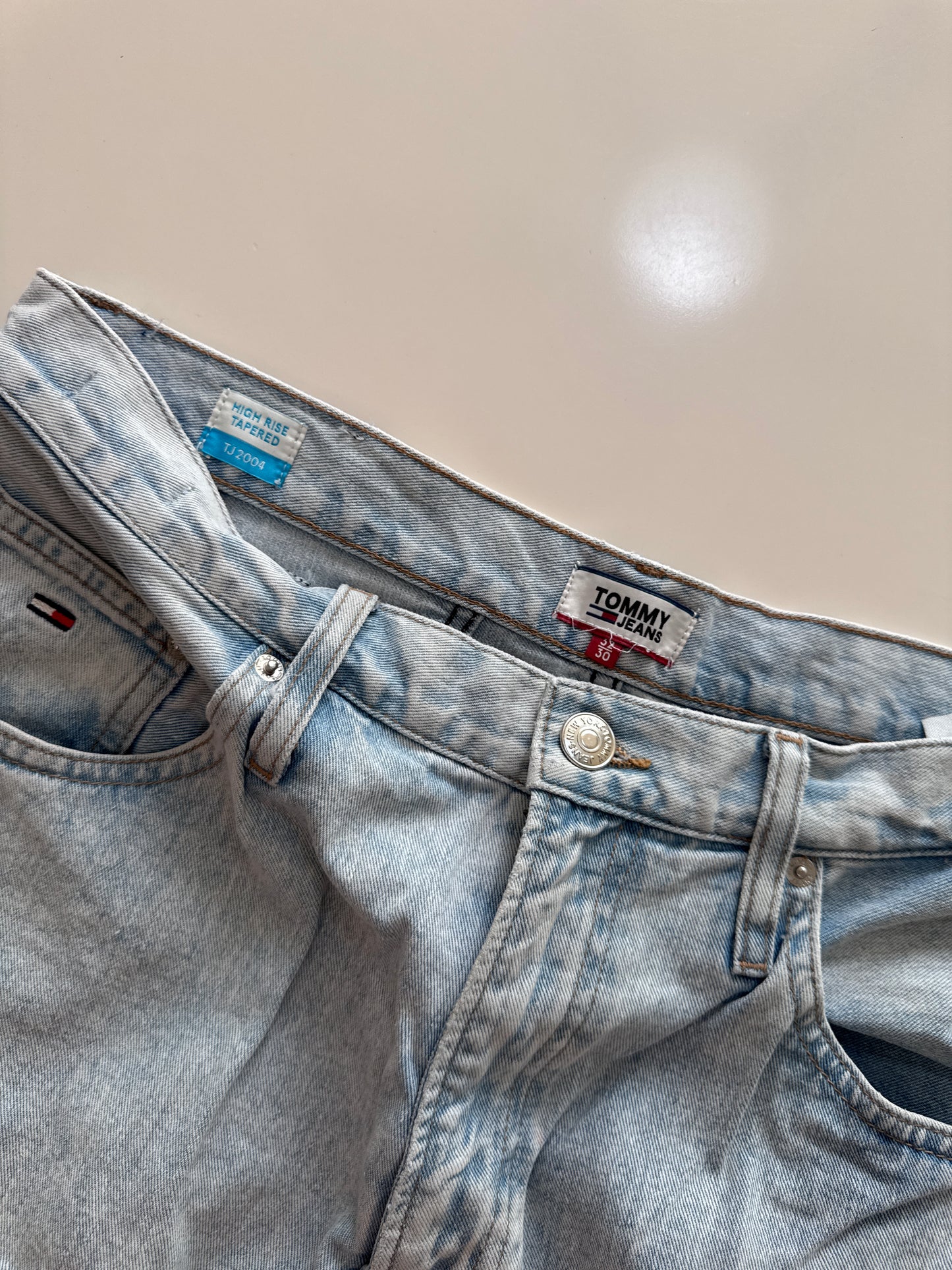 Jeans claros High Rise Tapered, Talla 32w, 30L, Hombre, Tommy Jeans
