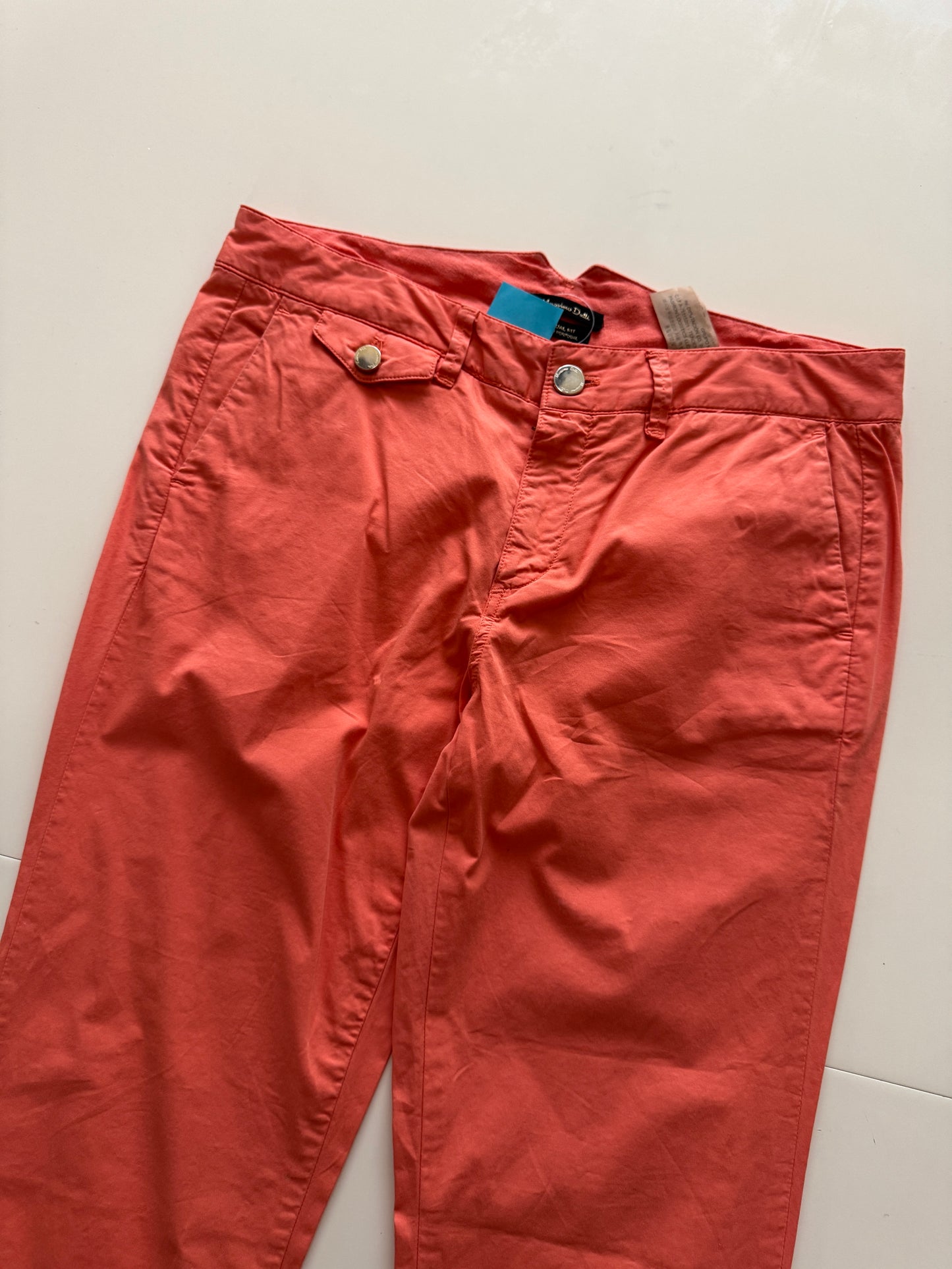 Pantalones color salmón, Talla 26, Mujer, Massimo Dutti