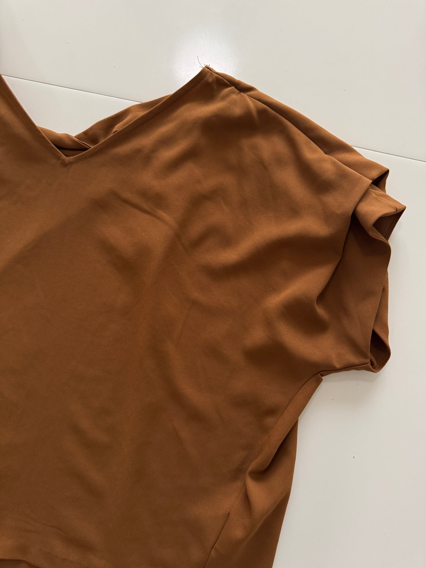 Blusa café, Mujer, Talla S, Lob