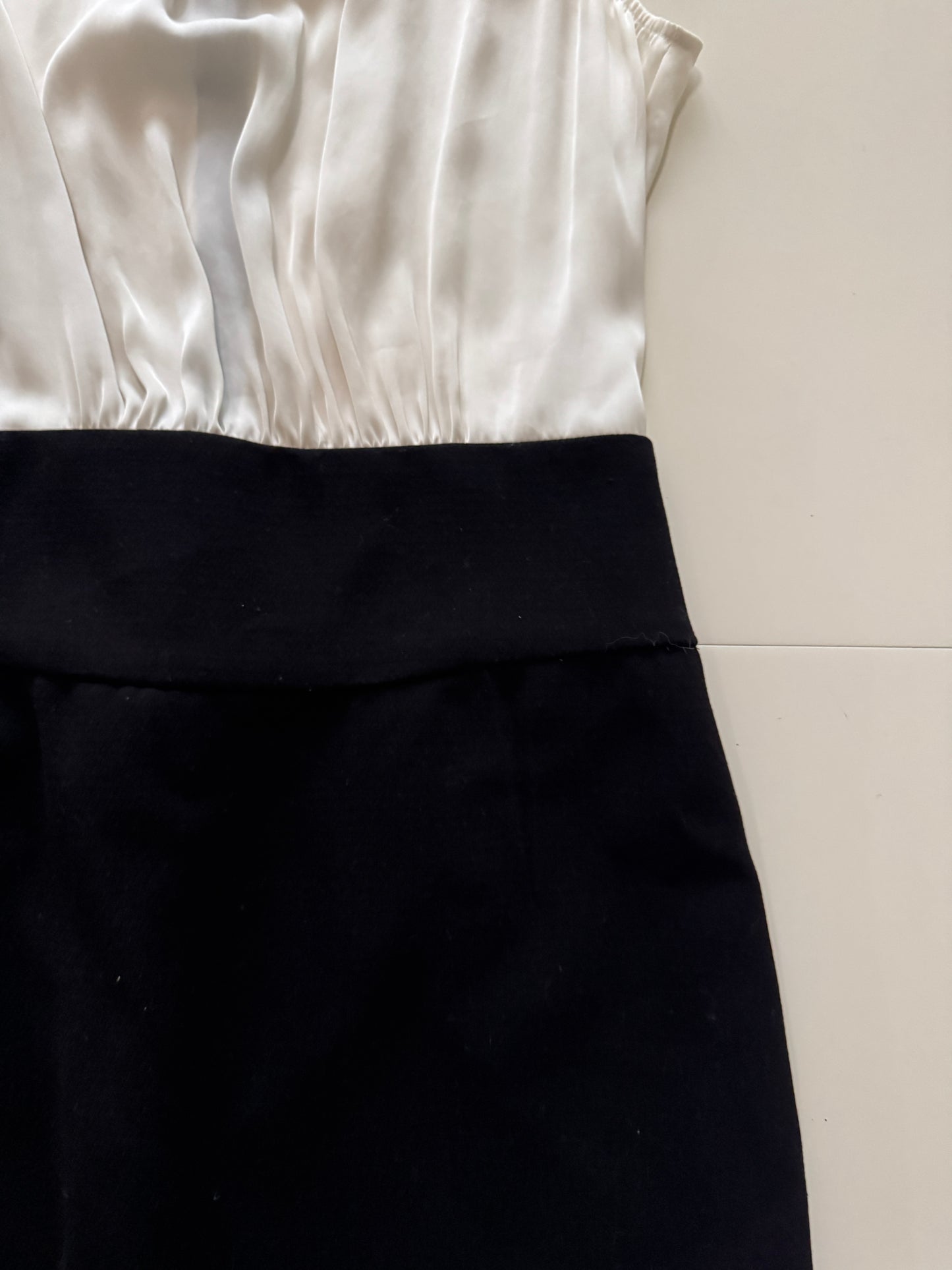 Vestido bicolor, Talla L(30), Mujer, Zara