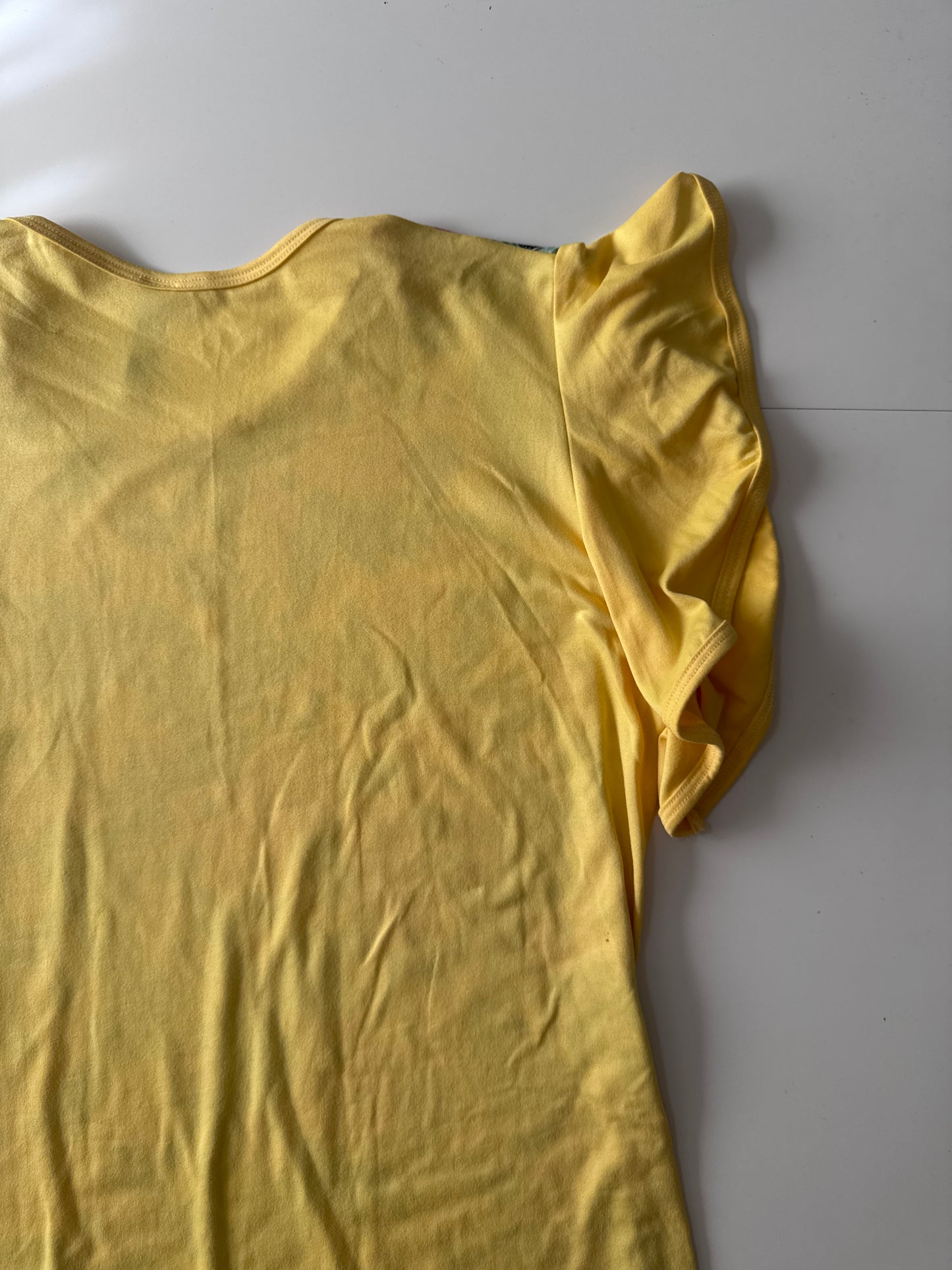 Playera estampada amarilla, Talla M/L, Mujer, Creaciones HR