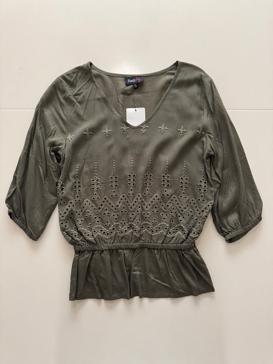 Blusa verde de verano, Mujer, Talla S, Redsky