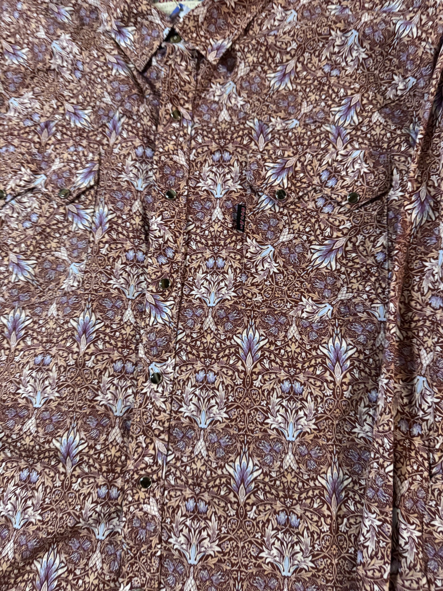 Camisa vaquera estampada, Talla XL, Hombre, Bochi