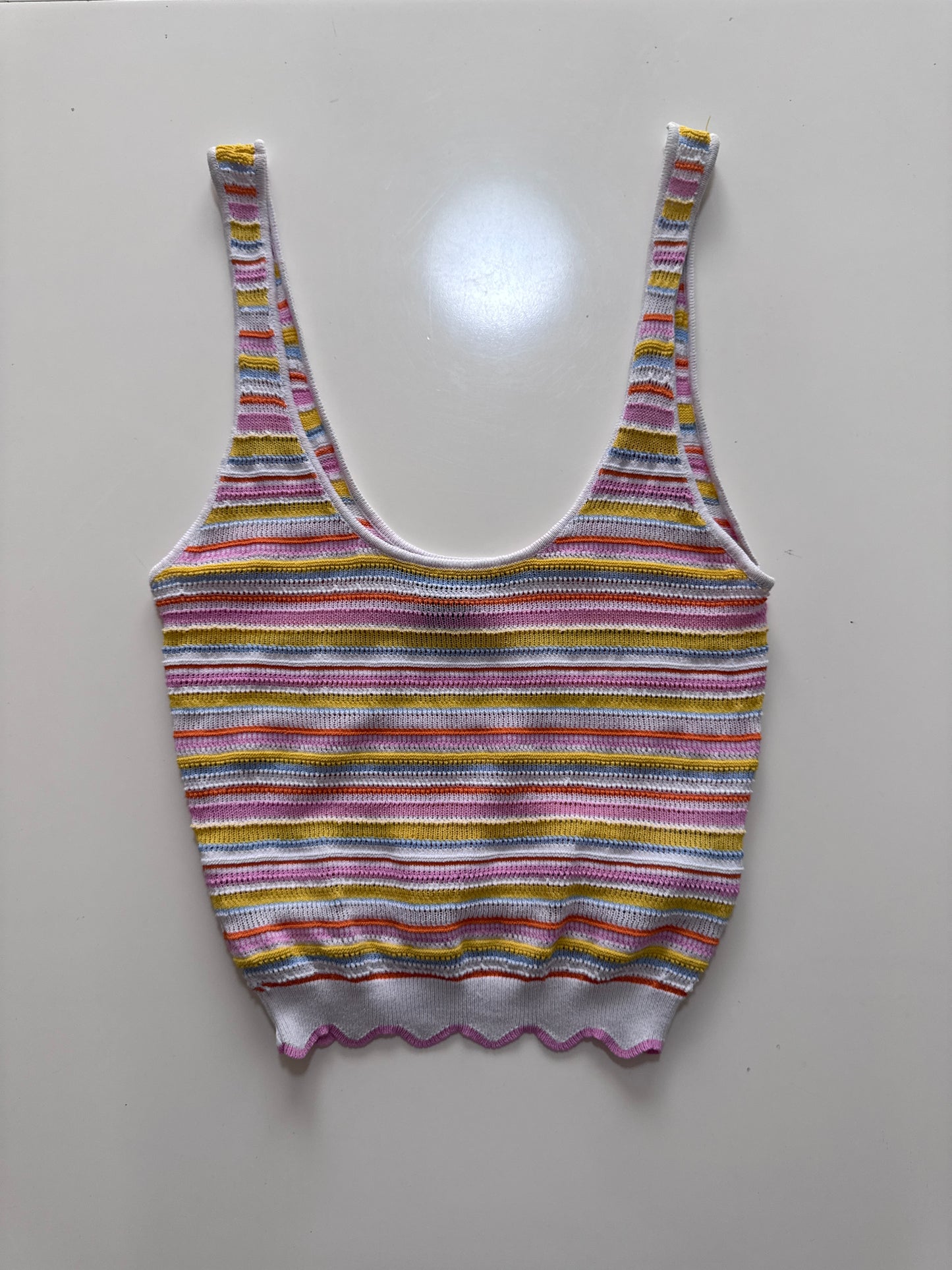 Crop top de punto, Talla S, Mujer, Forever 21