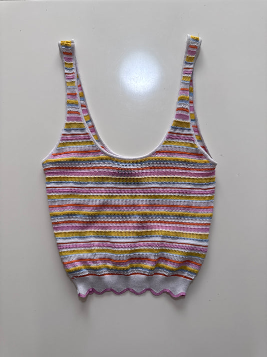 Crop top de punto, Talla S, Mujer, Forever 21