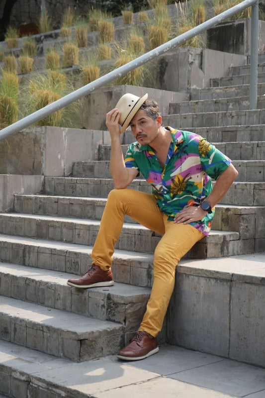 Pantalones mostaza, Talla 32, Hombre