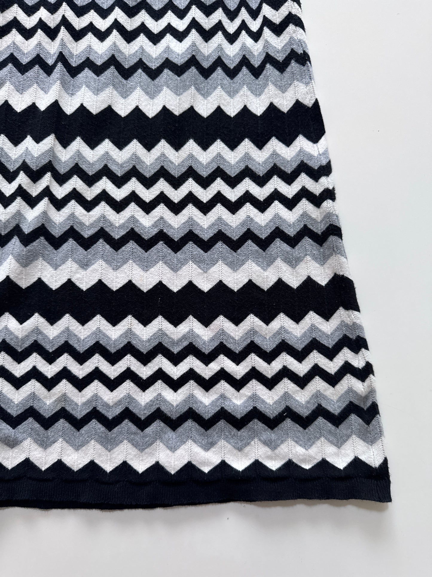 Vestido de punto, estampado de zig zag, Talla S, Mujer, Forever 21