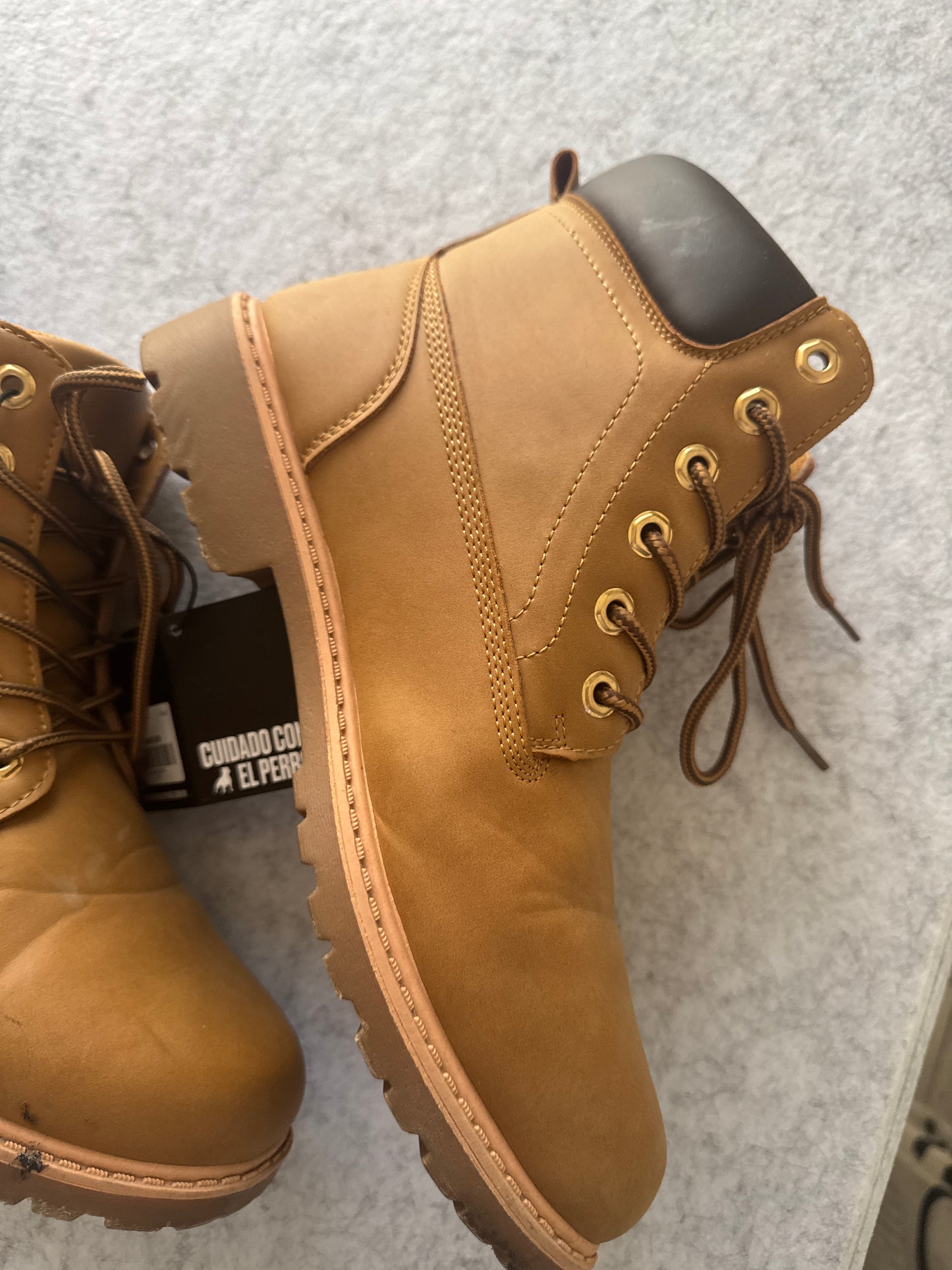 Botas tipo montaña beige, Talla 27mx, Cuidado con el perro, Hombre