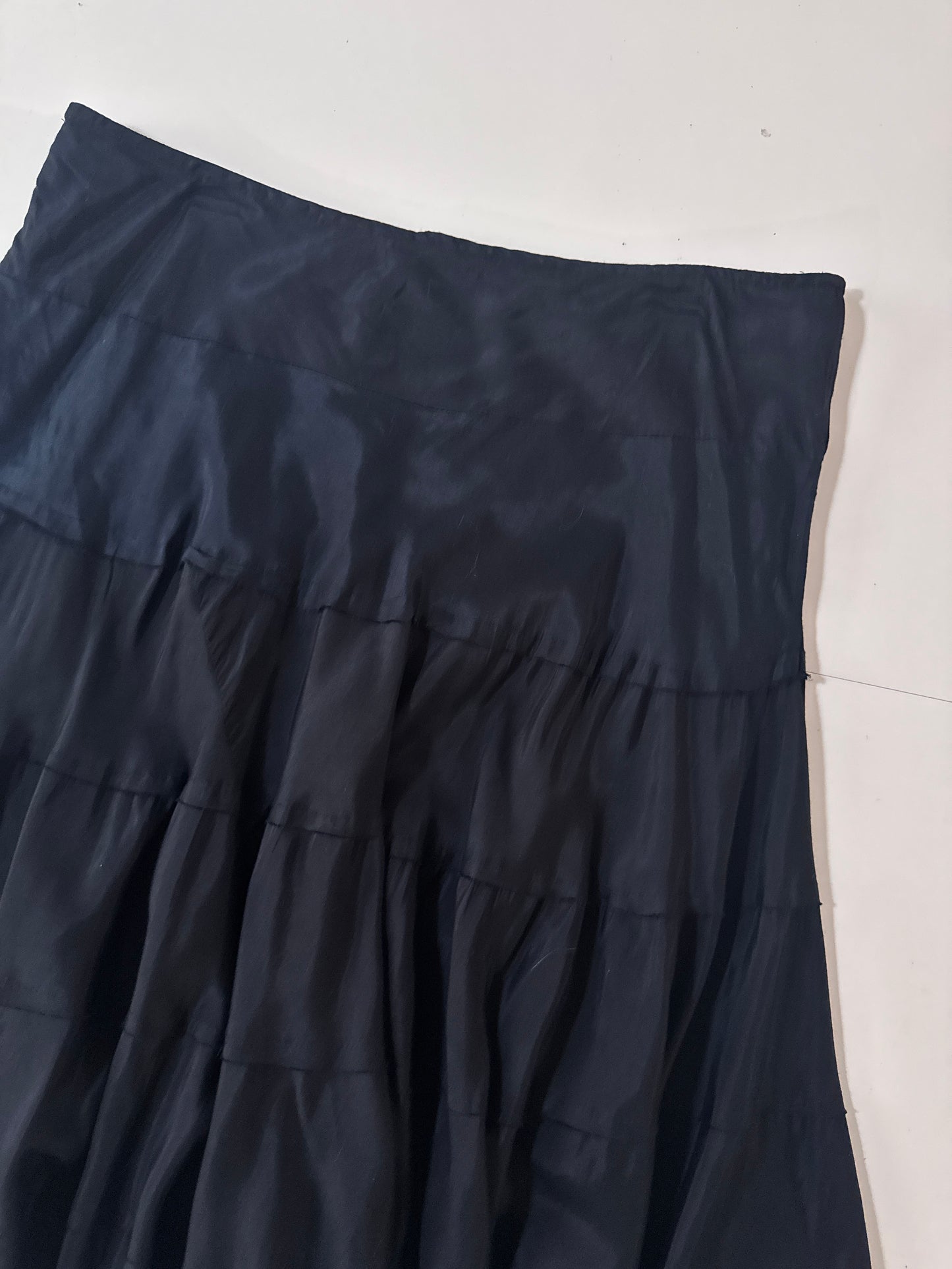Falda negra campirana, Talla 16w, Mujer, Bohemian Cafe
