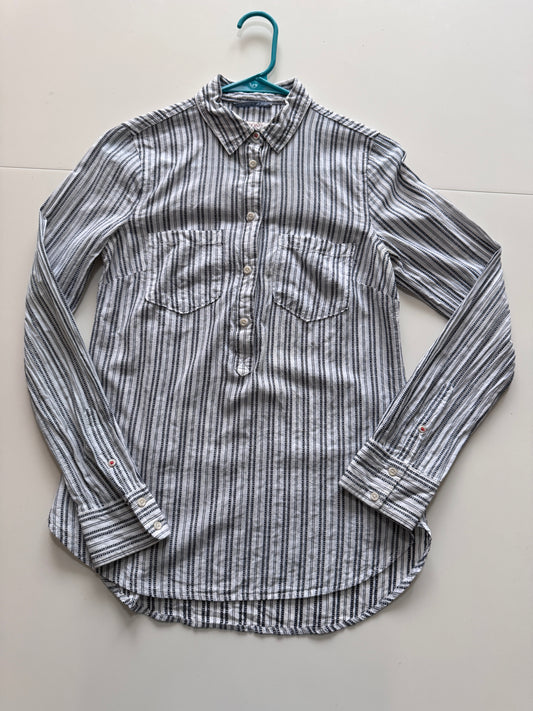Camisa manga larga rayas, Talla Xs, Mujer, Merona