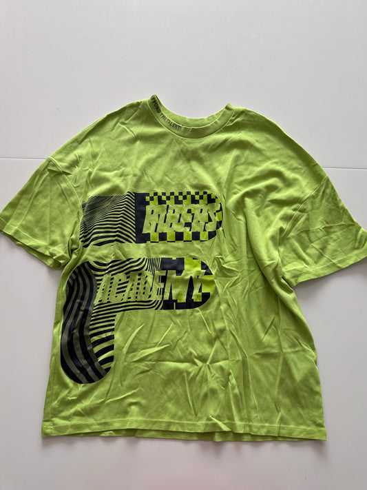 Playera verde limon estampada, Talla S, Hombre, Fila