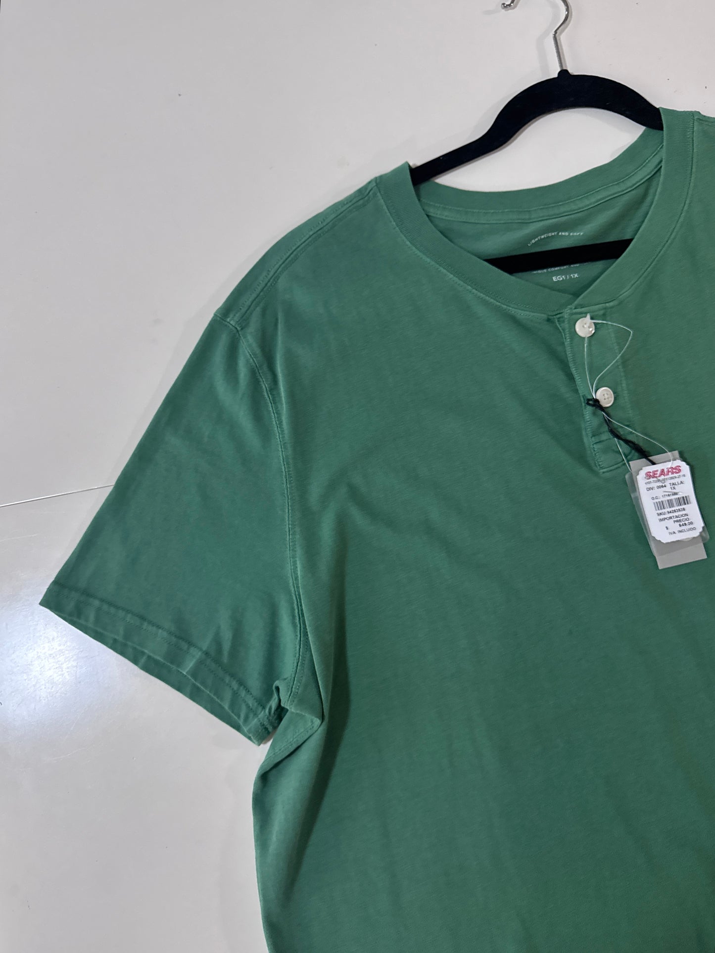 Polo verde claro, Talla 1x, Hombre, J.Opus