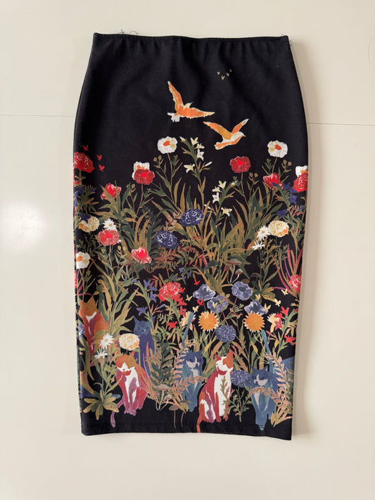 Falda de tubo estampada, Talla S, 26, Mujer, Zara Trafaluc