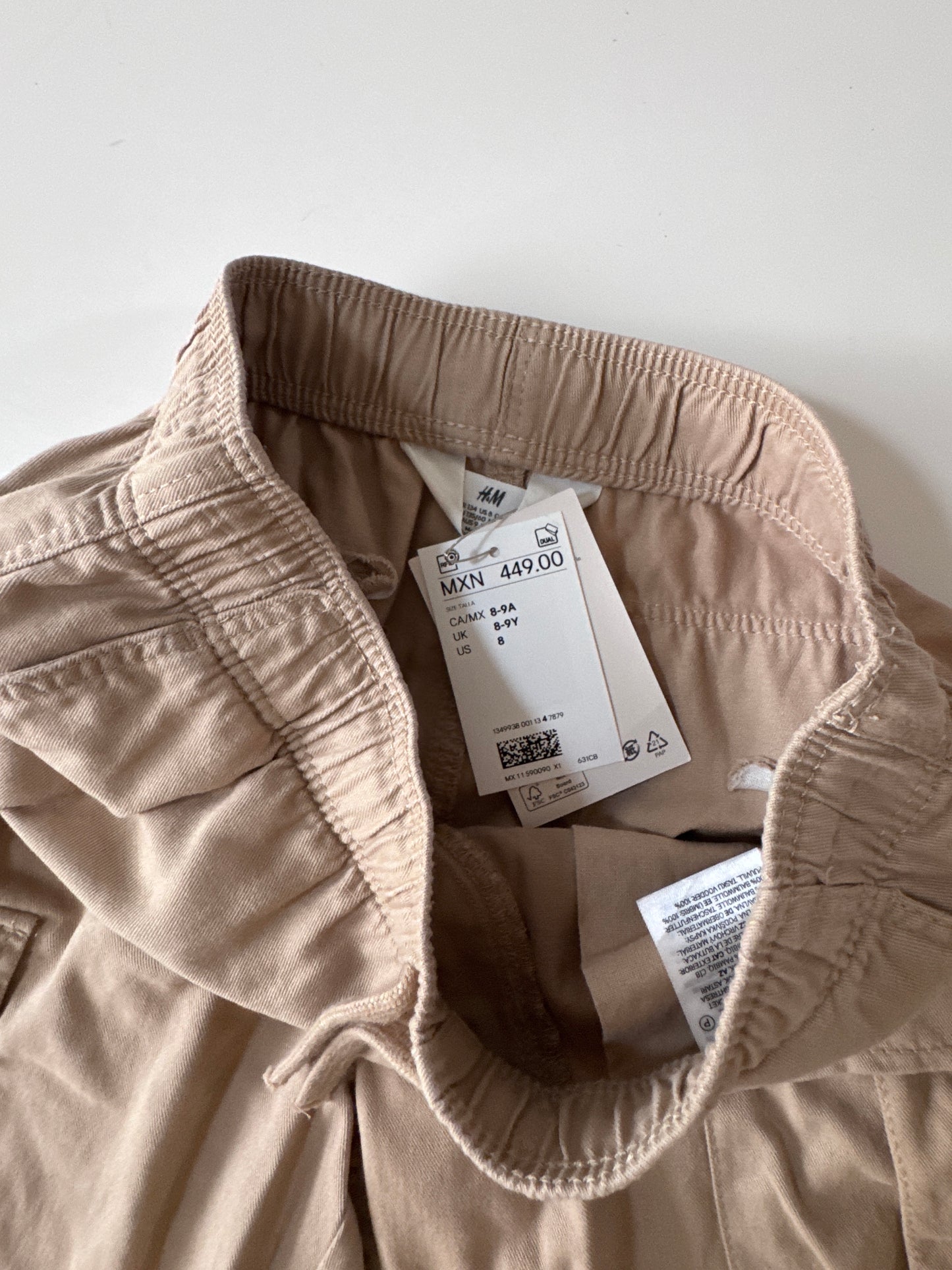 Shorts cargo, Talla 8-9años, Niño, H&M