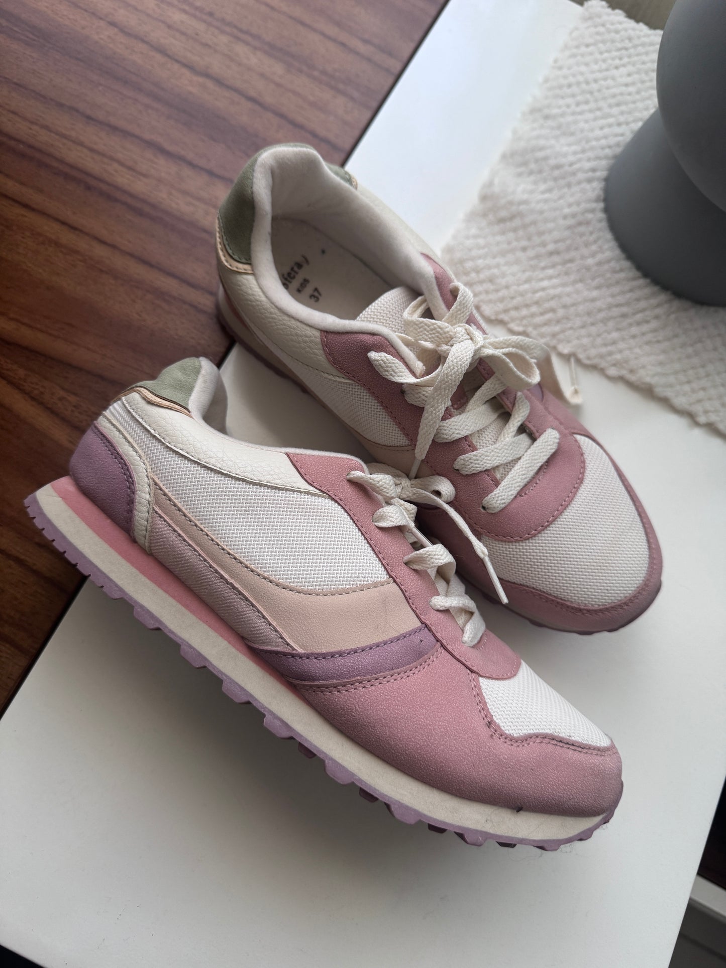 Tenis deportivos rosas, Talla 37Eur, 24Mx, Mujer, Sfera