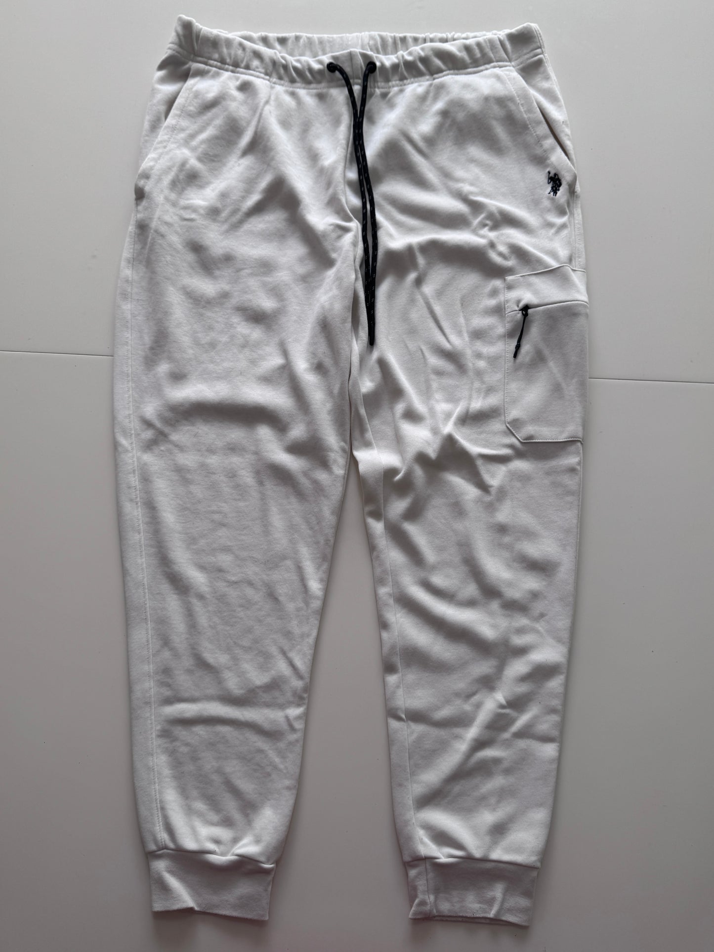 Pants blancos, Talla L, Hombre, U.S. Polo Assn.