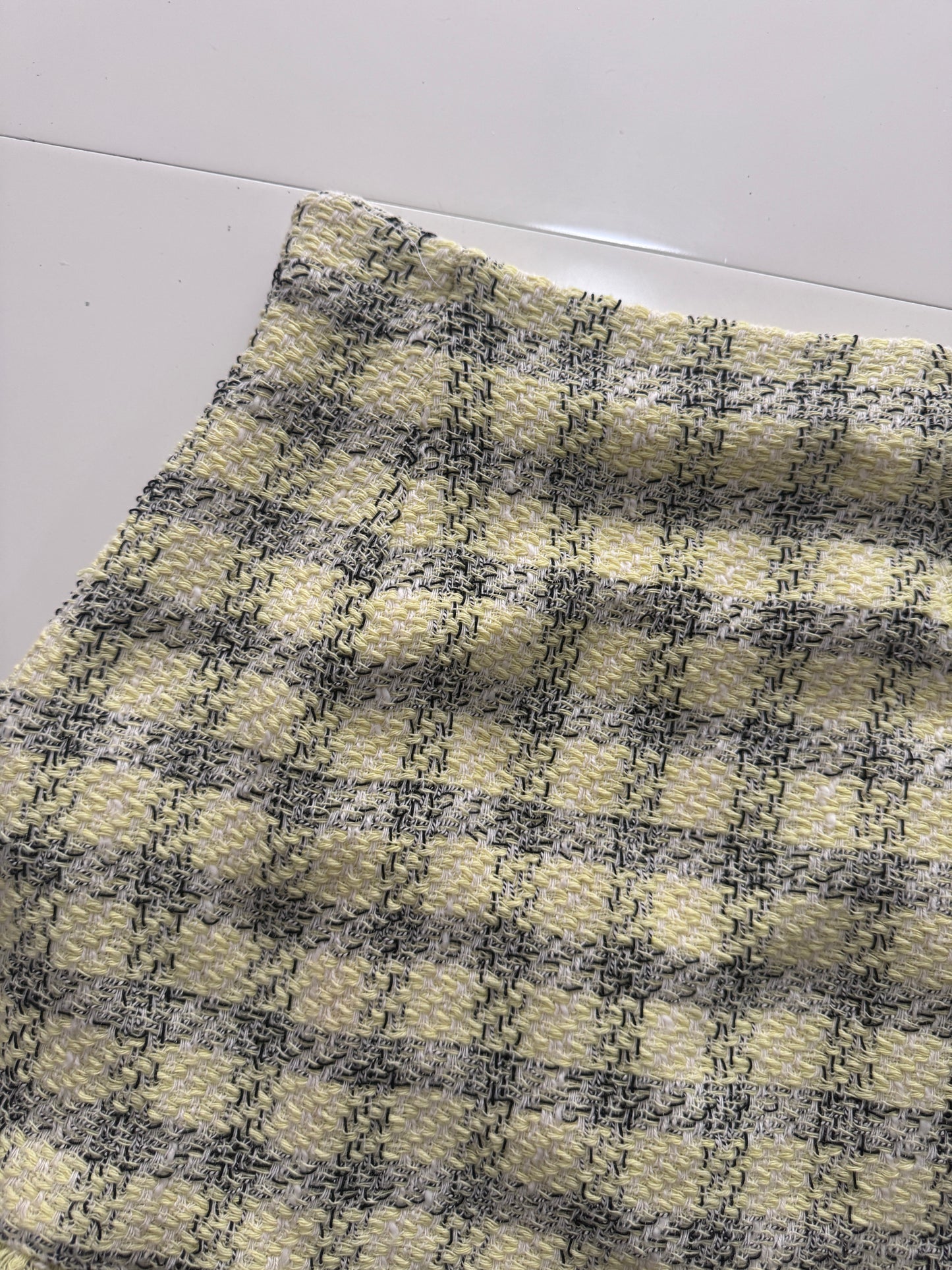Falda de tweed amarilla, Talla Xs, 24, Mujer, Zara