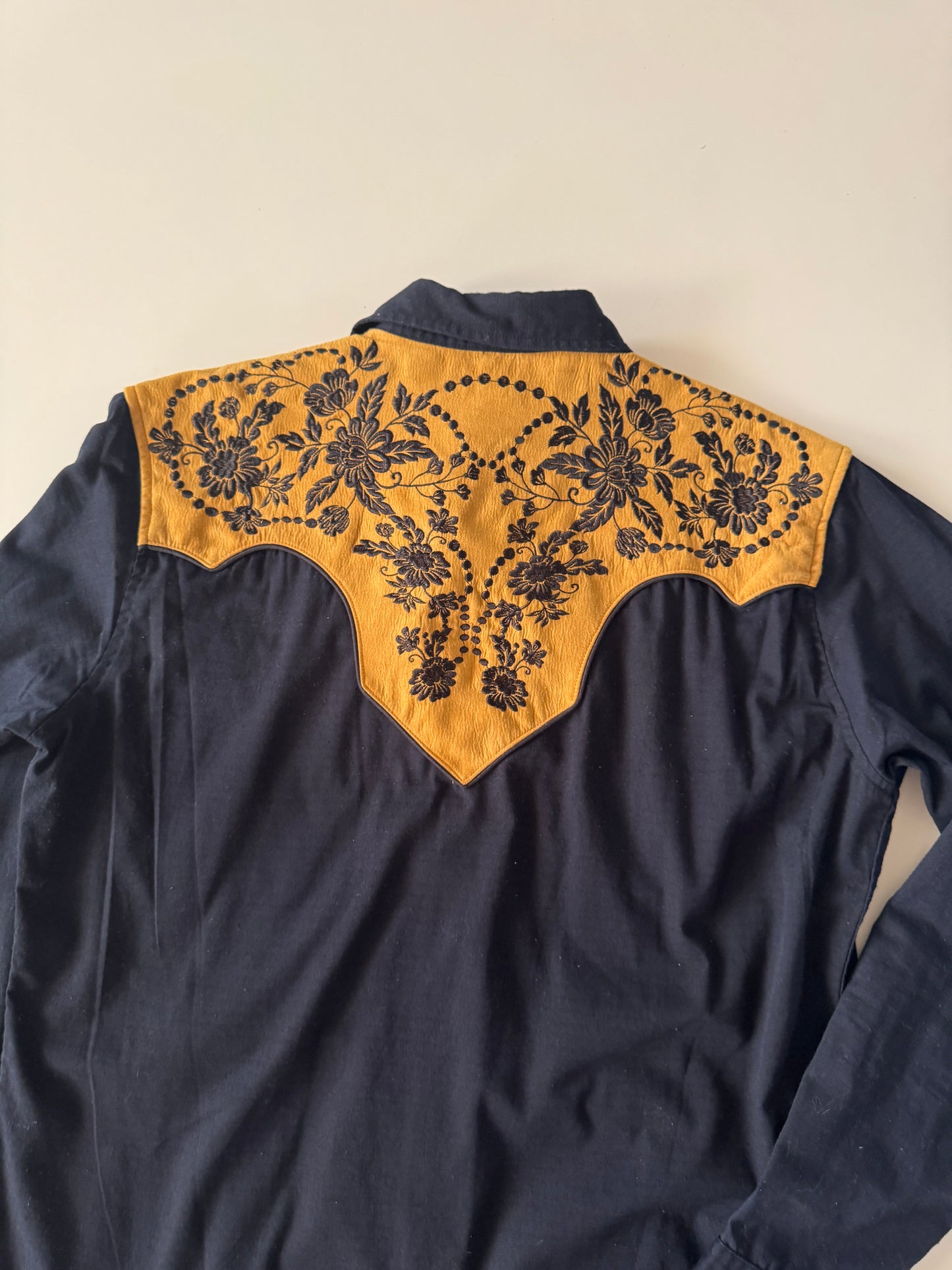 Camisa vaquera con aplicacion de gamuza, Talla M, Hombre, Winster
