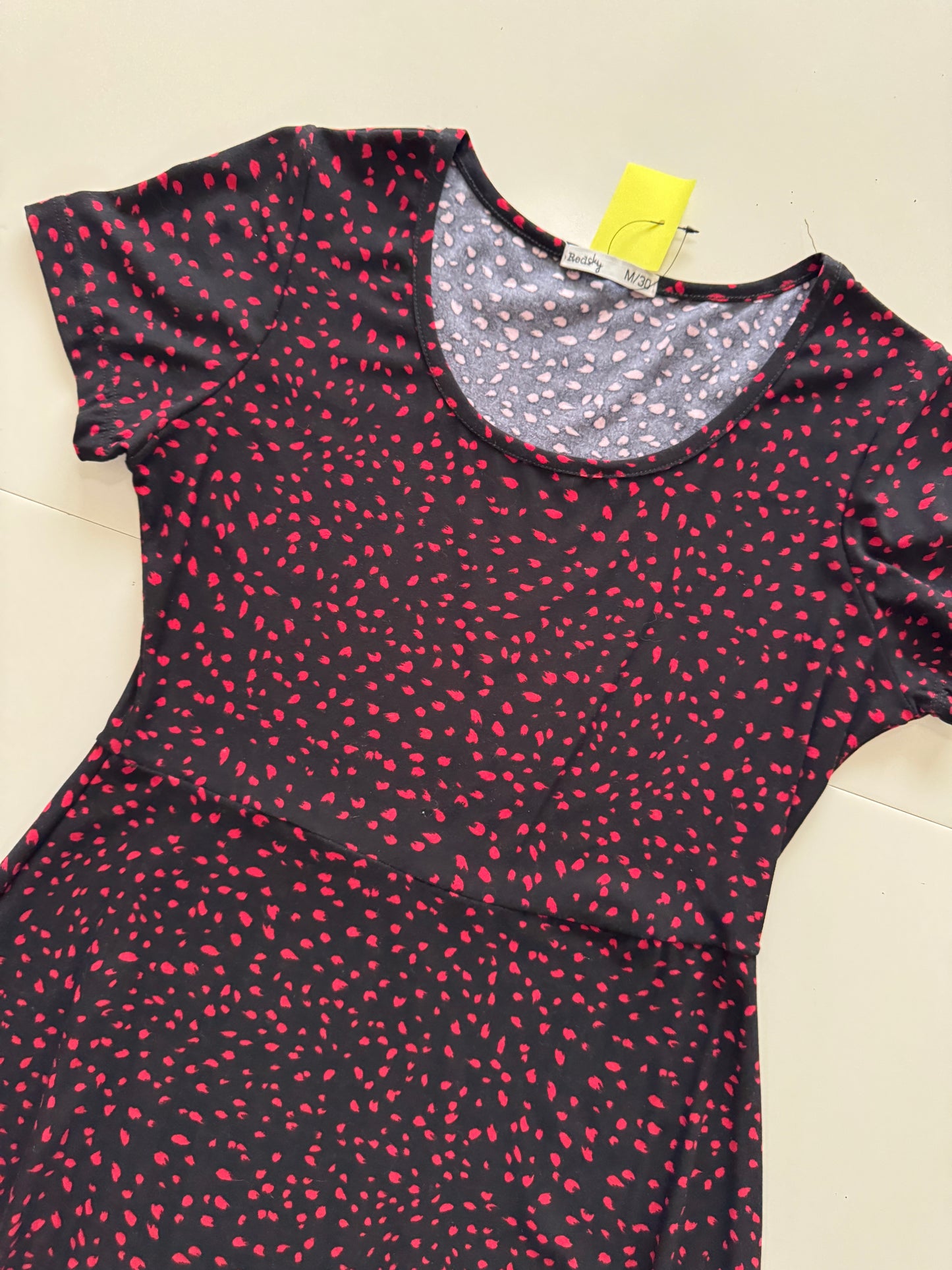Vestido de lunares rojos, Talla M, Mujer, Redsky