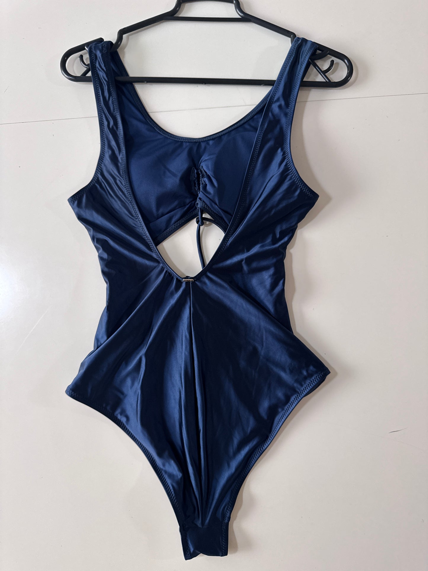 Traje de baño azul satinado, Talla S, Mujer, MAP