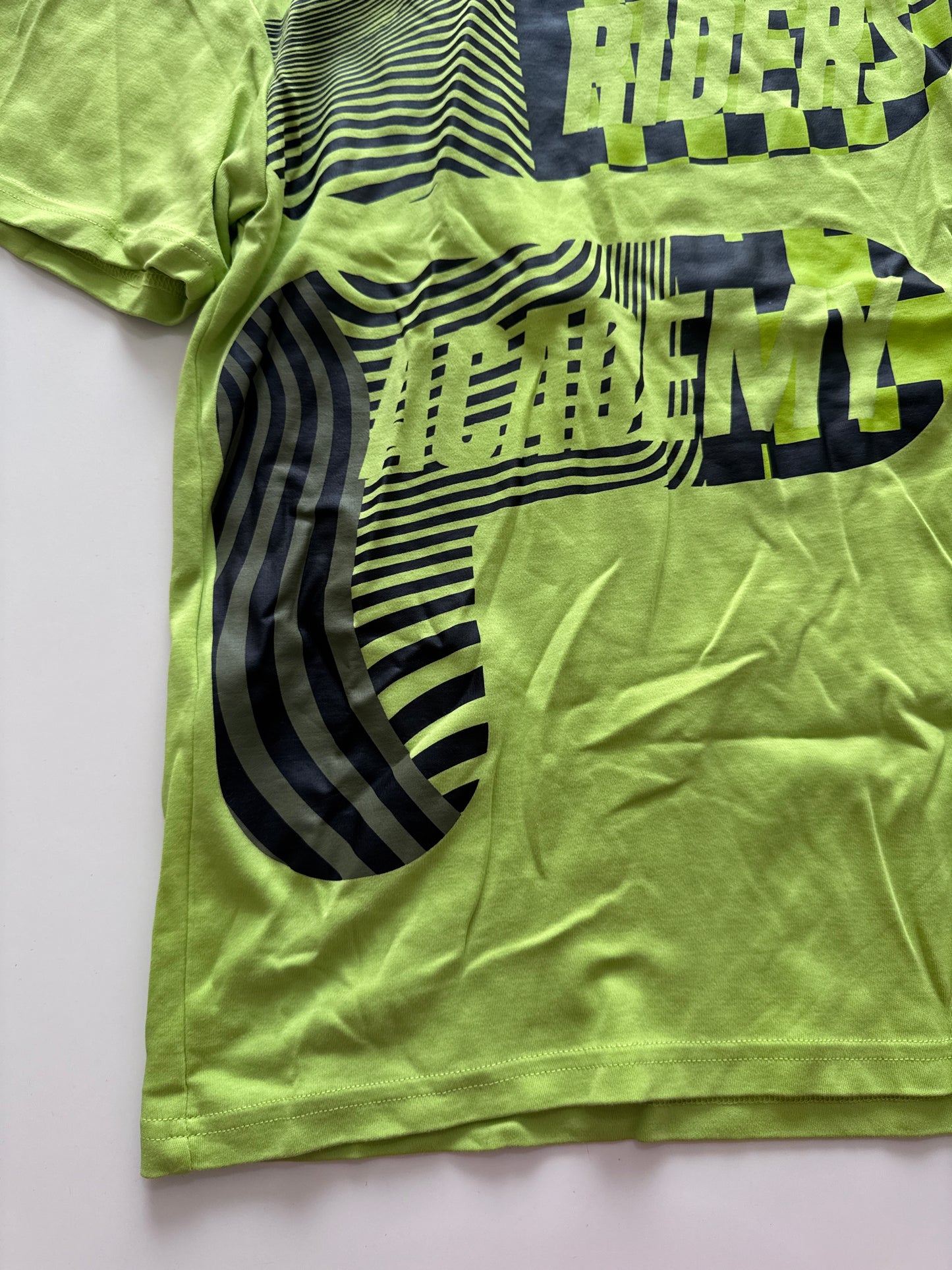 Playera verde limon estampada, Talla S, Hombre, Fila