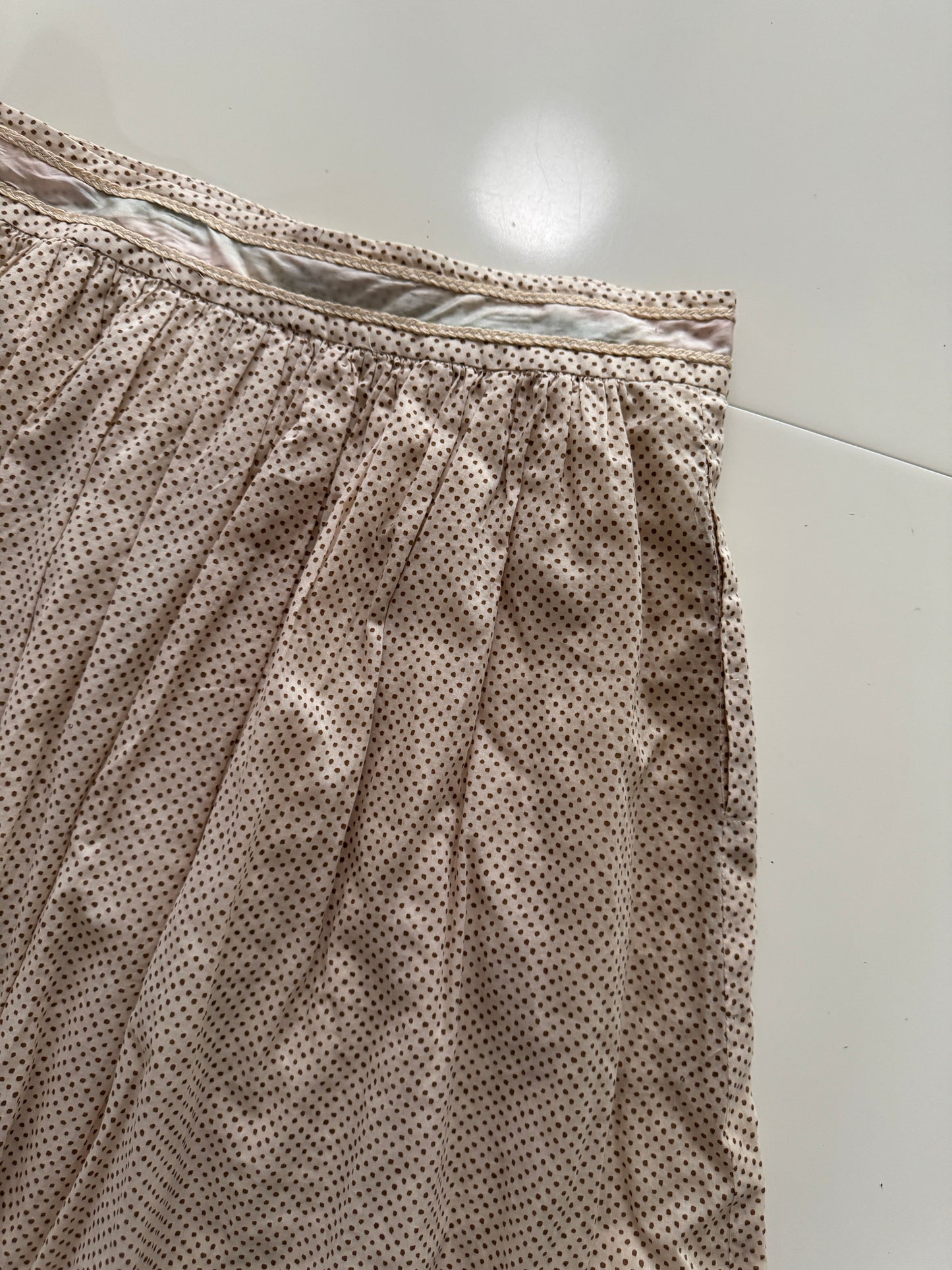 Falda de lunares beige, Talla 2, Mujer, Rebecca Taylor