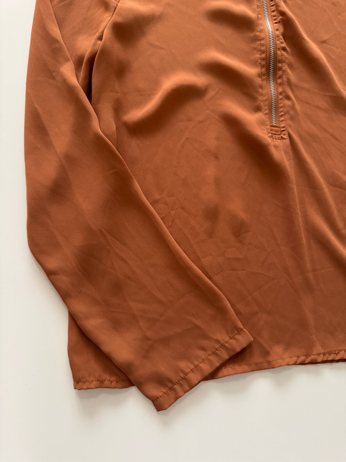 Blusa café, Talla M, Mujer, Shein