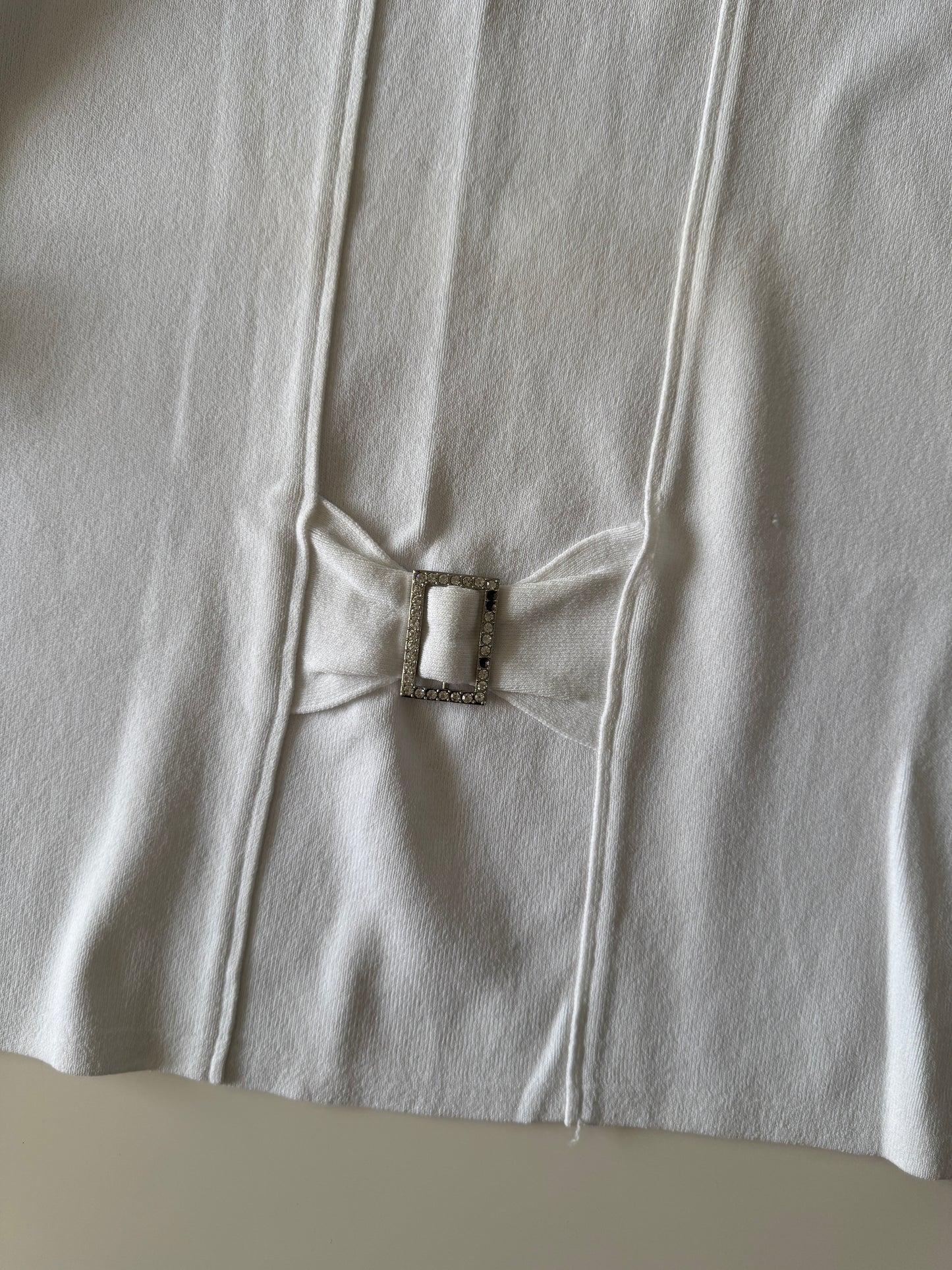 Blusa de punto con hebilla, Talla L, Mujer, Belldini